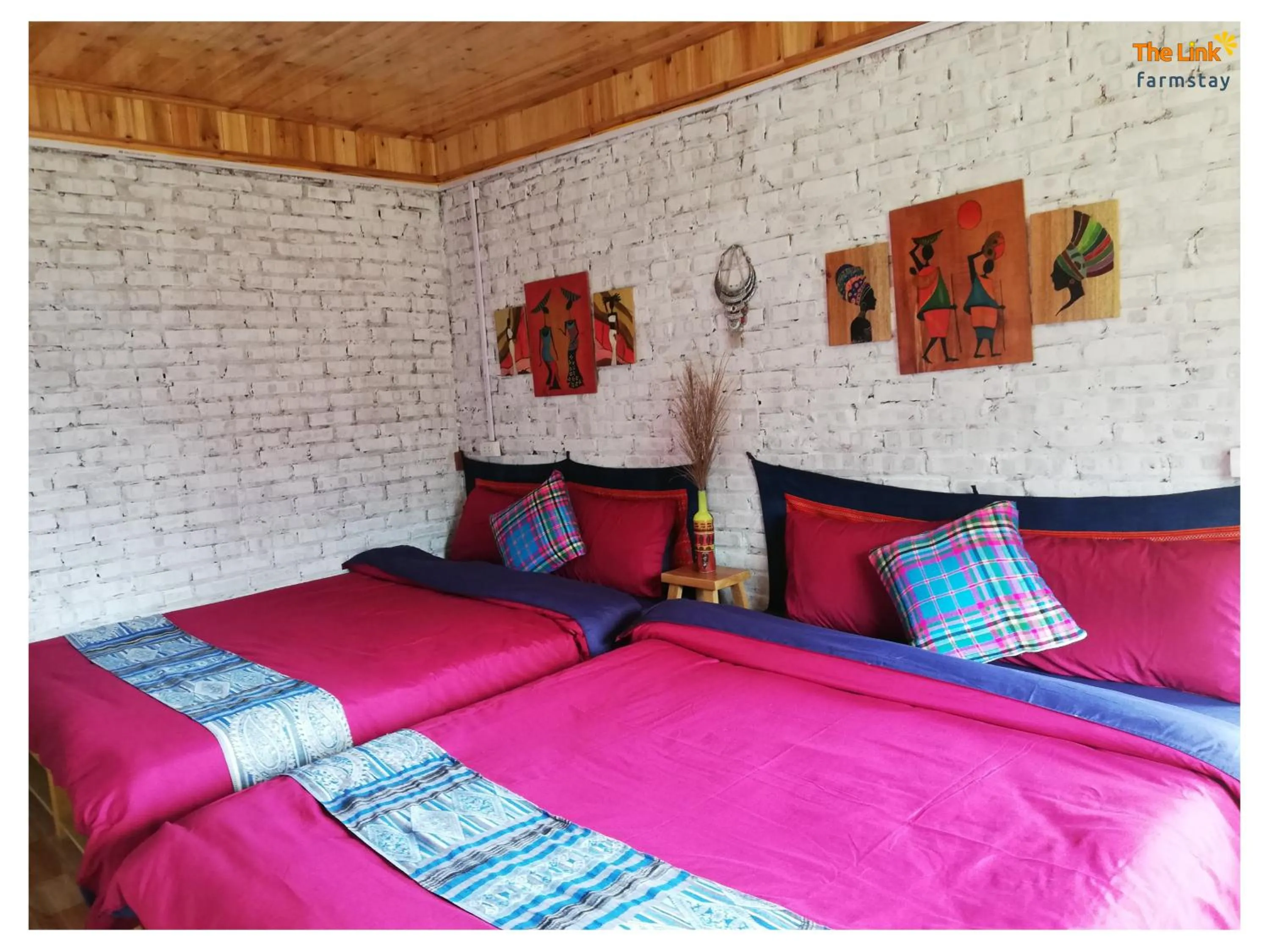 Bed in The Link farmstay