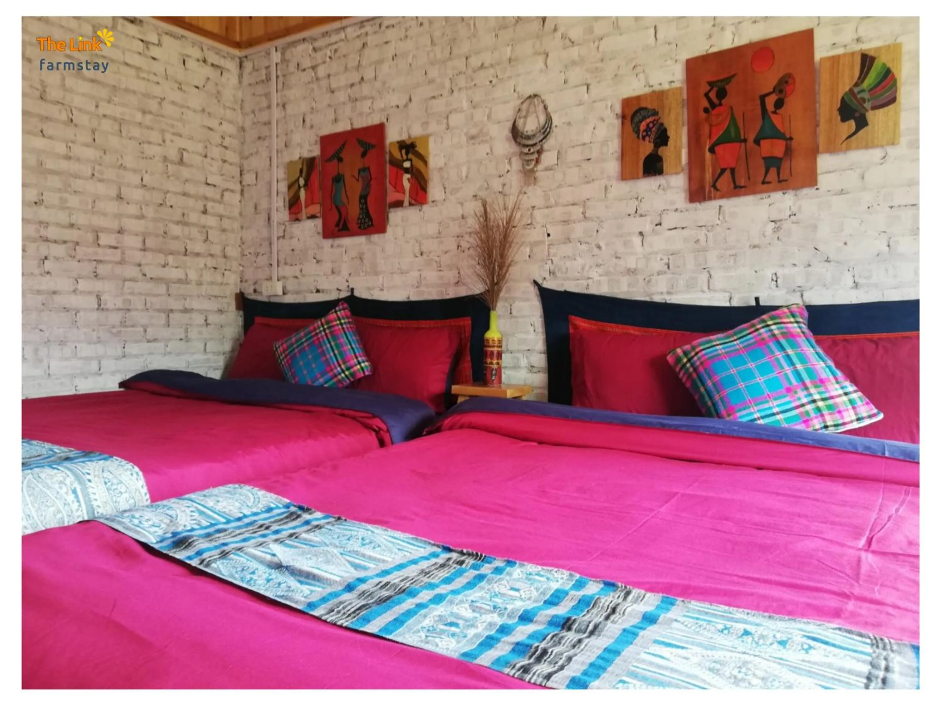 Bed in The Link farmstay