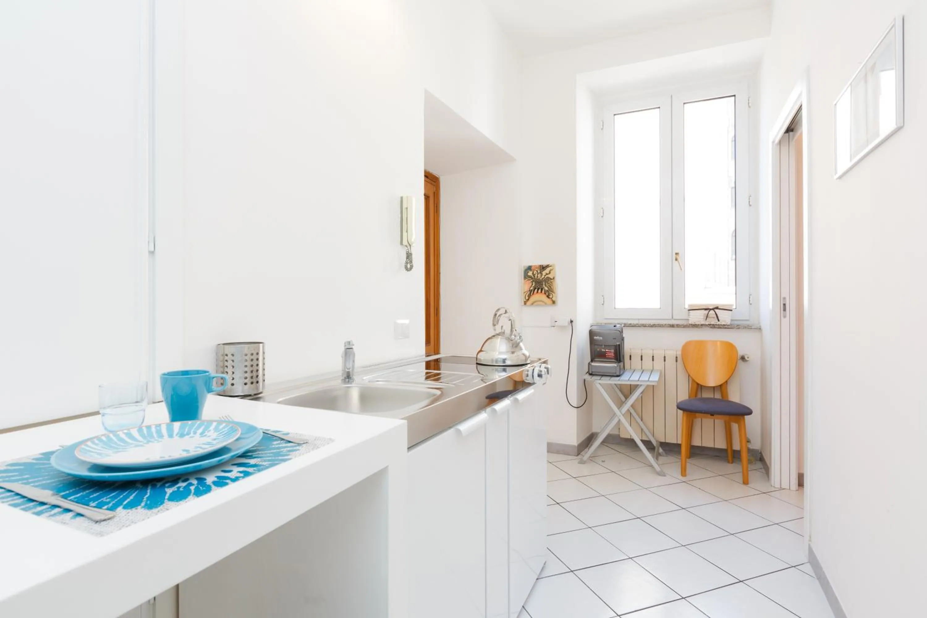 Kitchen or kitchenette in B&B Piazza Fratti