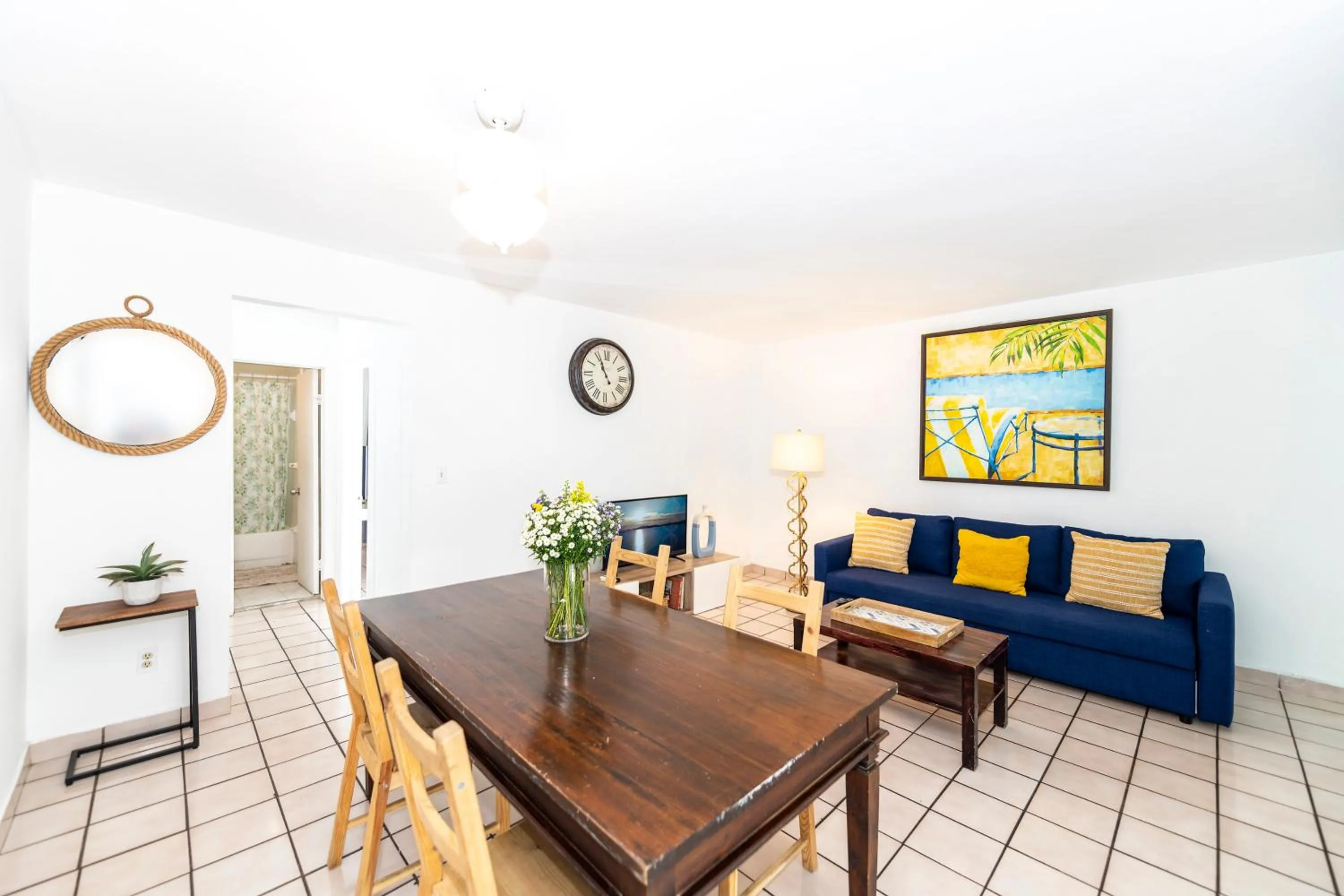 Living room in Sofi Beach Apartments