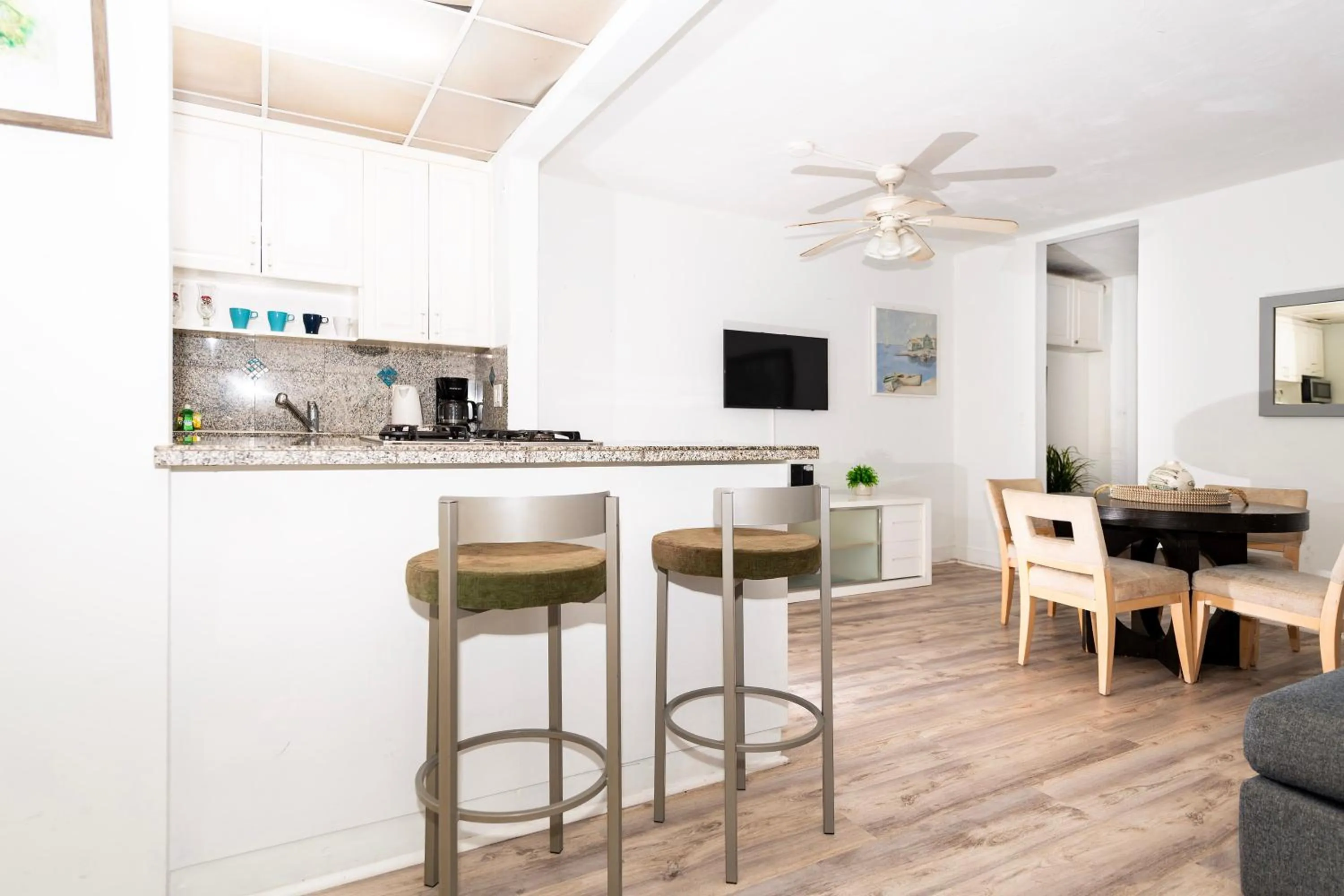 Living room in Sofi Beach Apartments