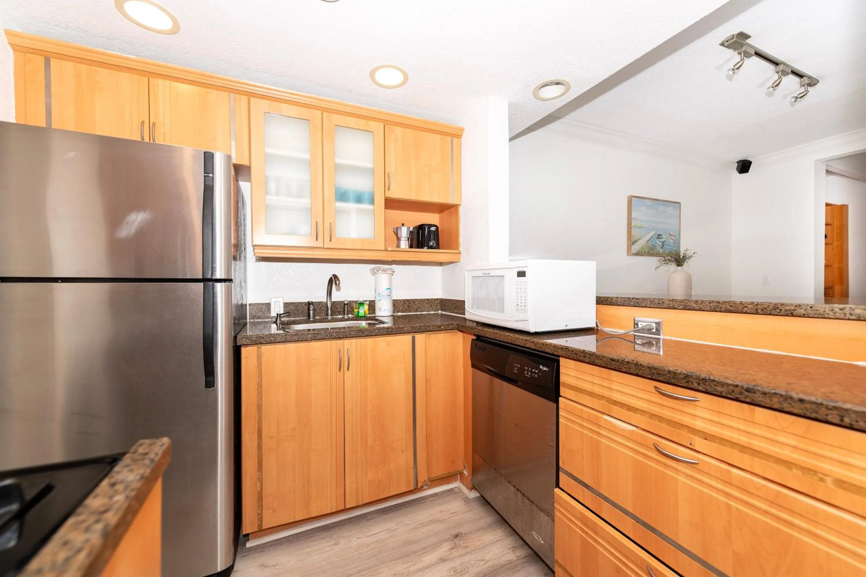 kitchen in Sofi Beach Apartments