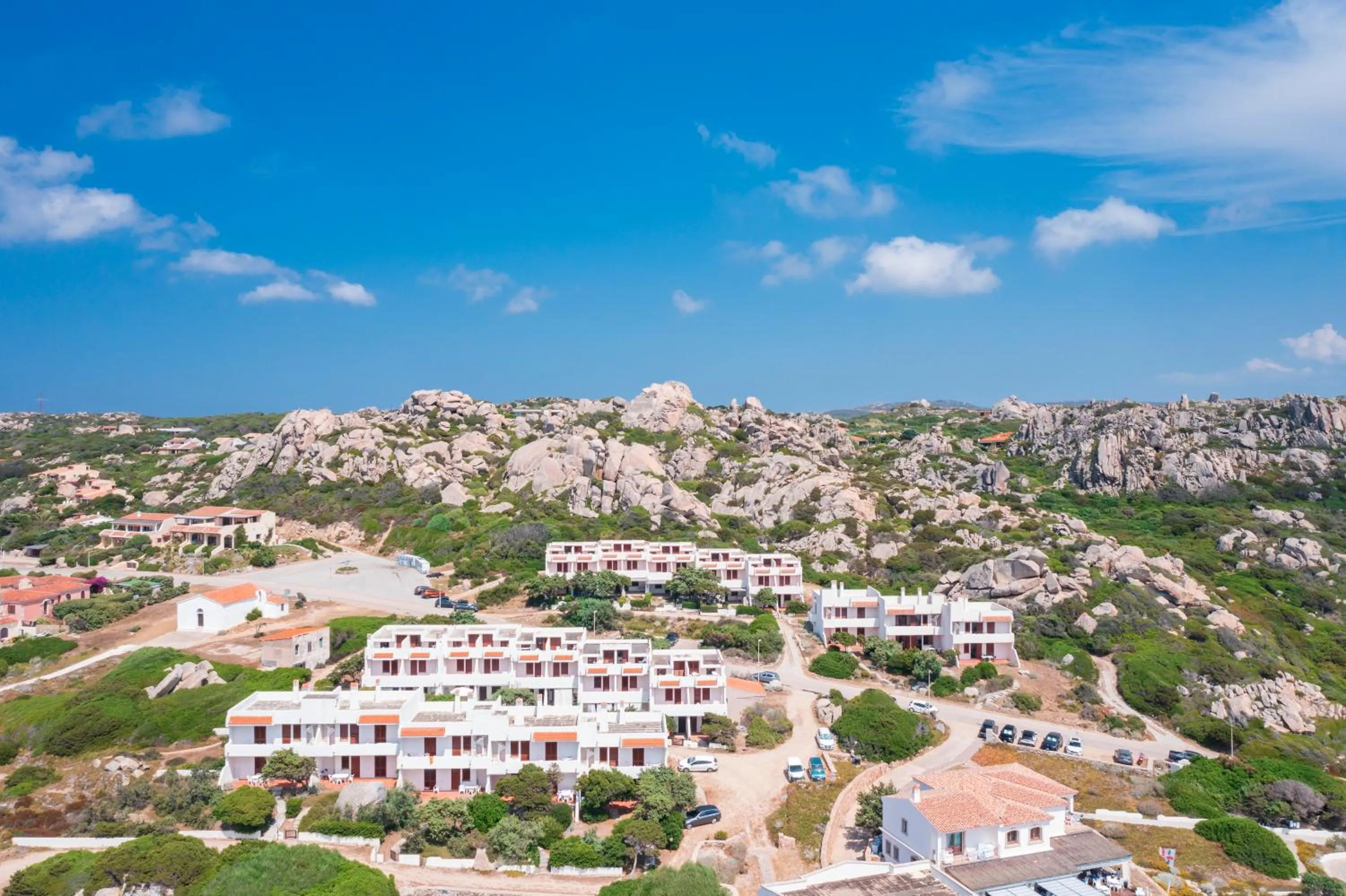 Bird's eye view in Residence Baia Santa Reparata