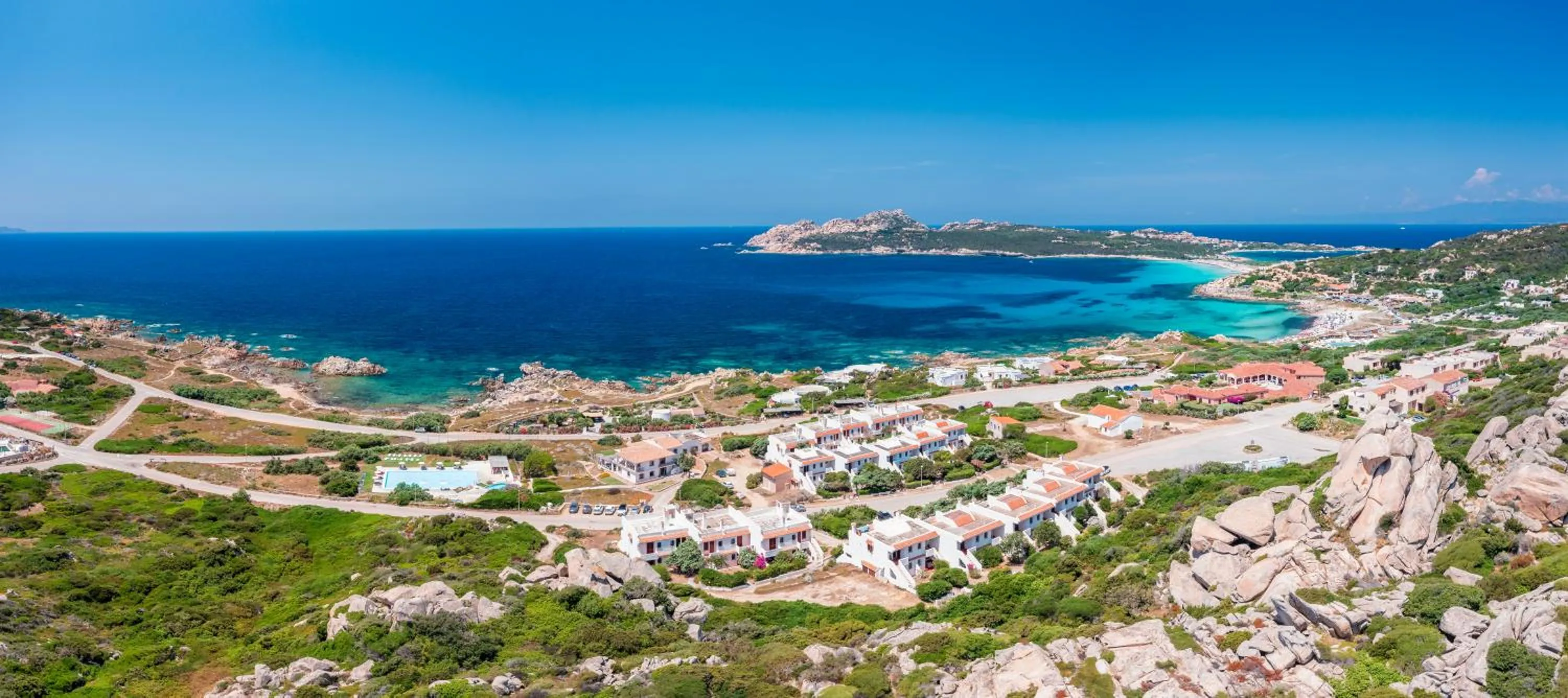 Bird's eye view in Residence Baia Santa Reparata