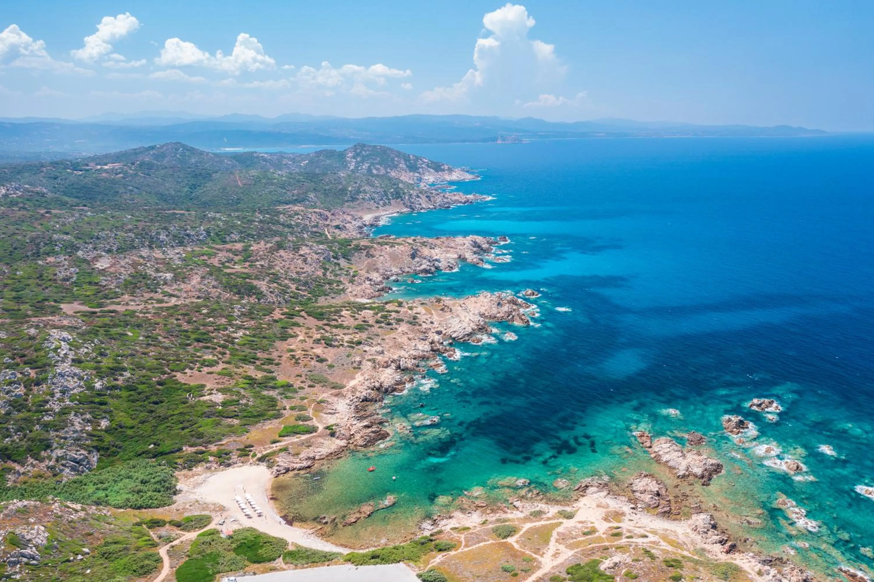 Bird's eye view in Residence Baia Santa Reparata
