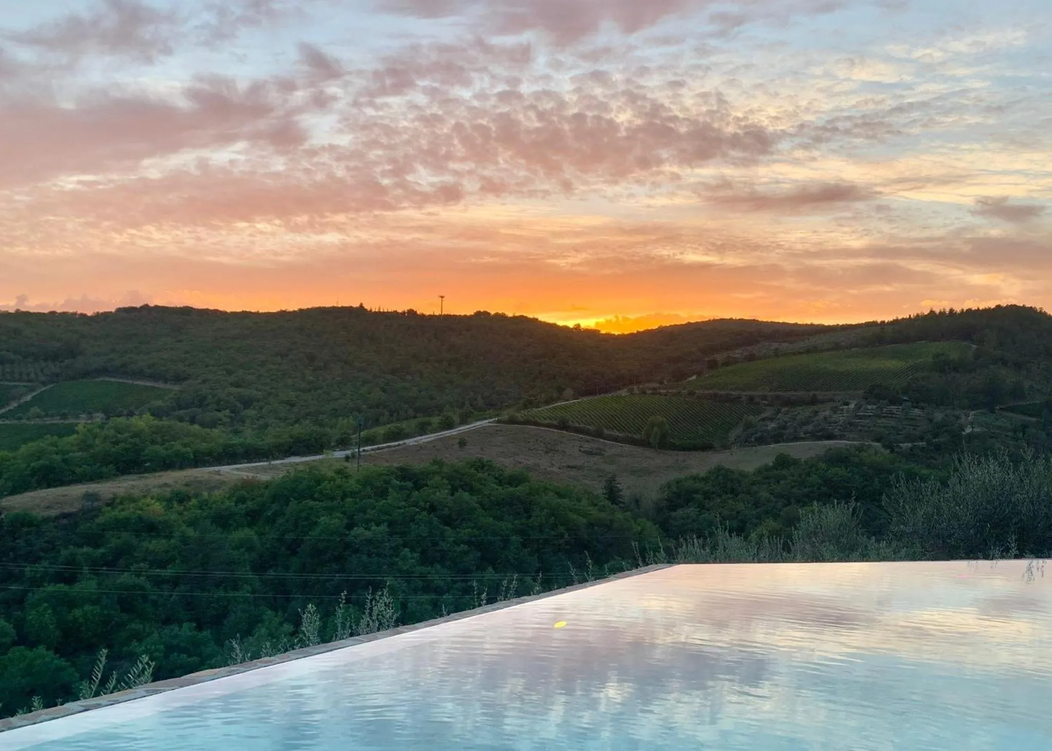 Sunset in Capannelle Wine Resort