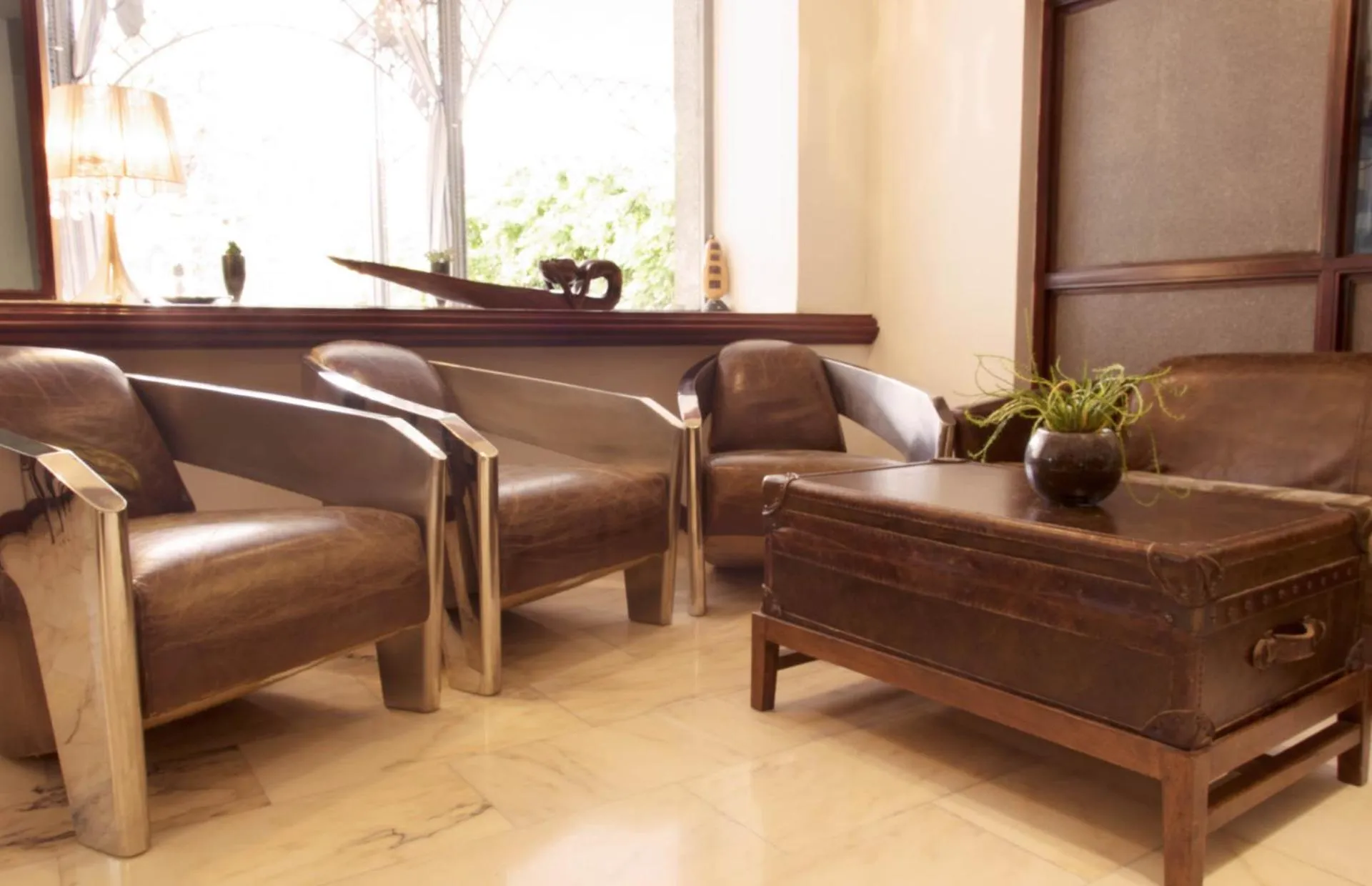 Communal lounge/ TV room in Hotel Grazia Eboli