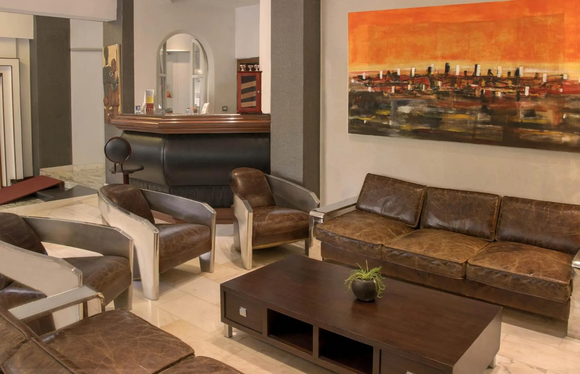 Communal lounge/ TV room in Hotel Grazia Eboli