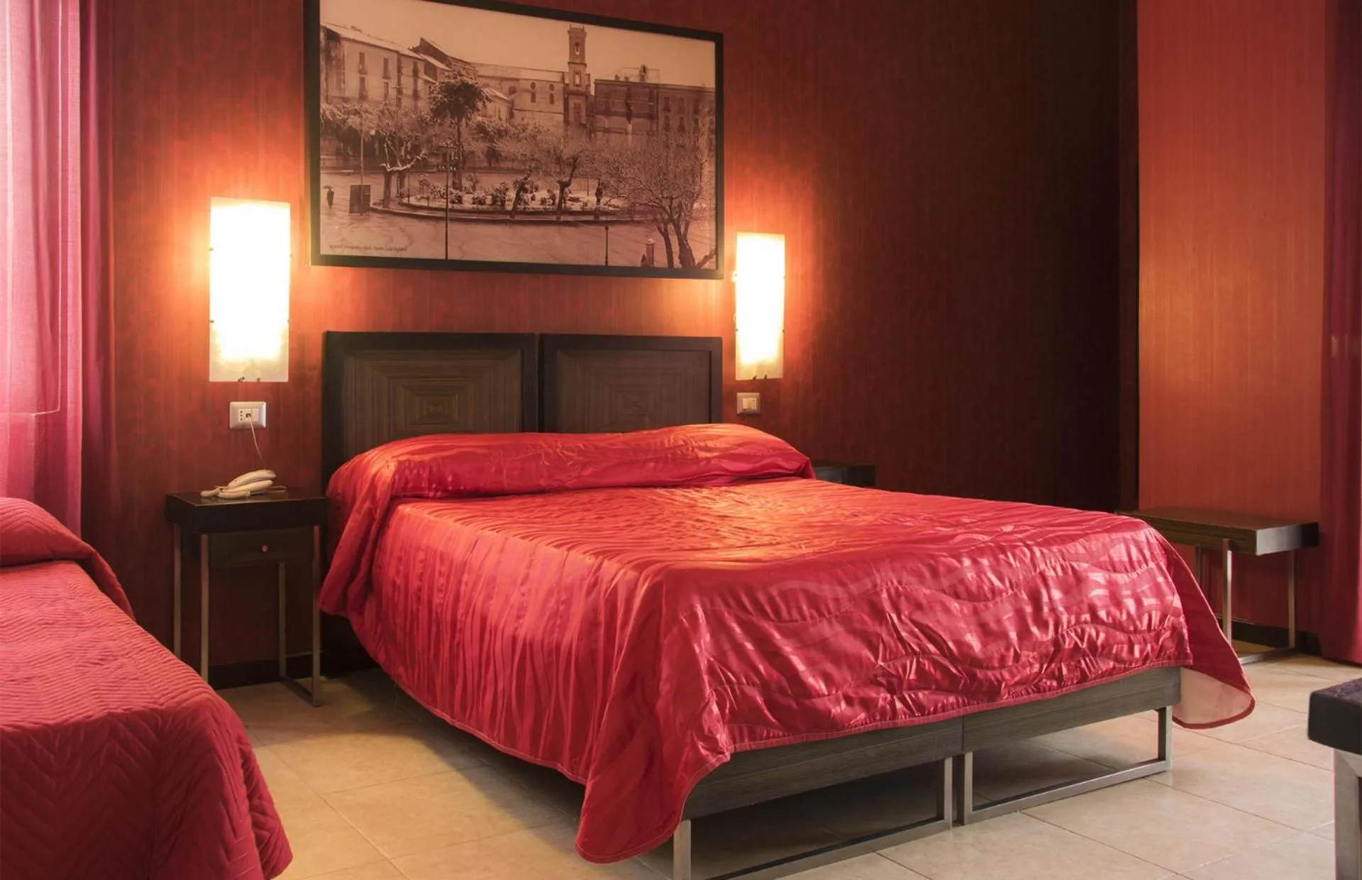 Bed in Hotel Grazia Eboli