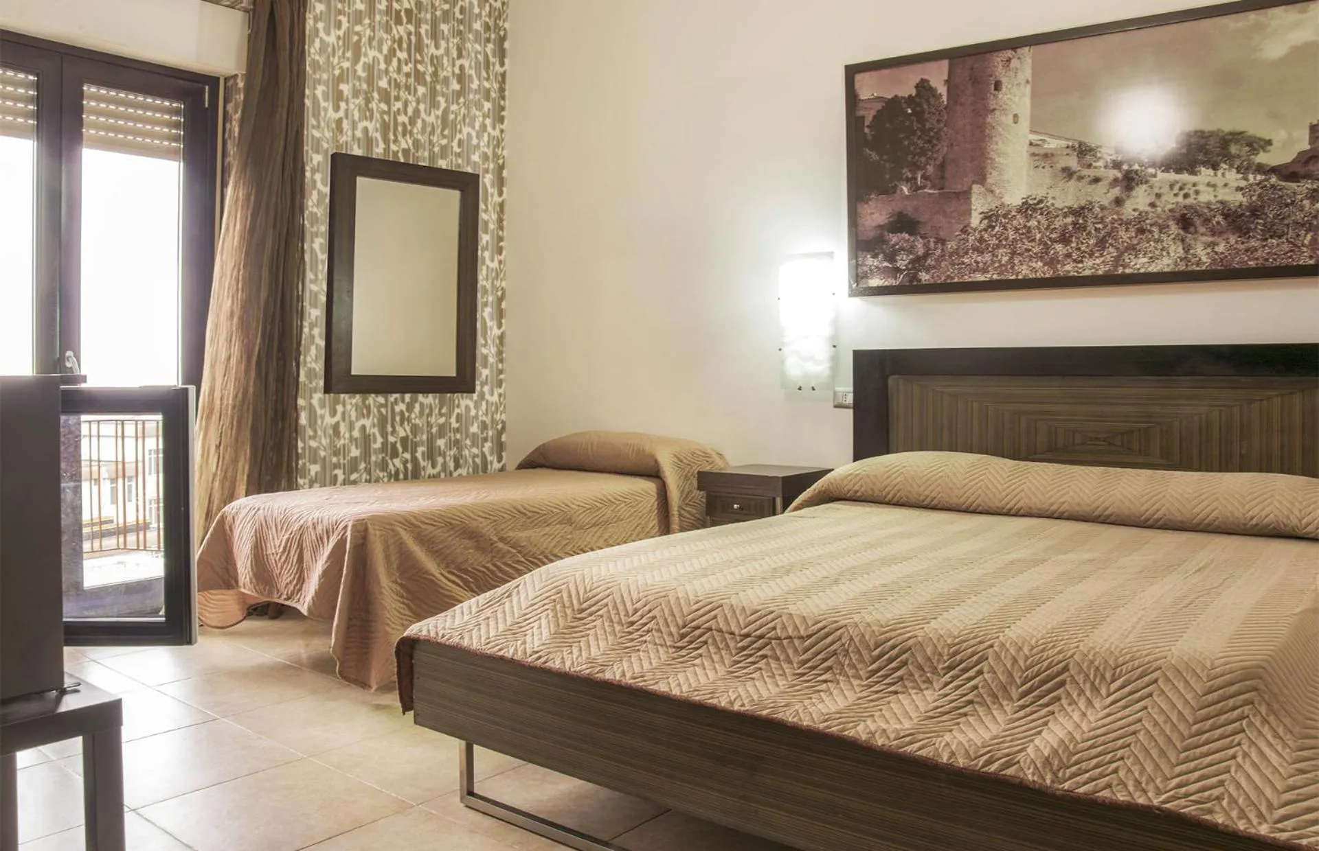 Bed in Hotel Grazia Eboli