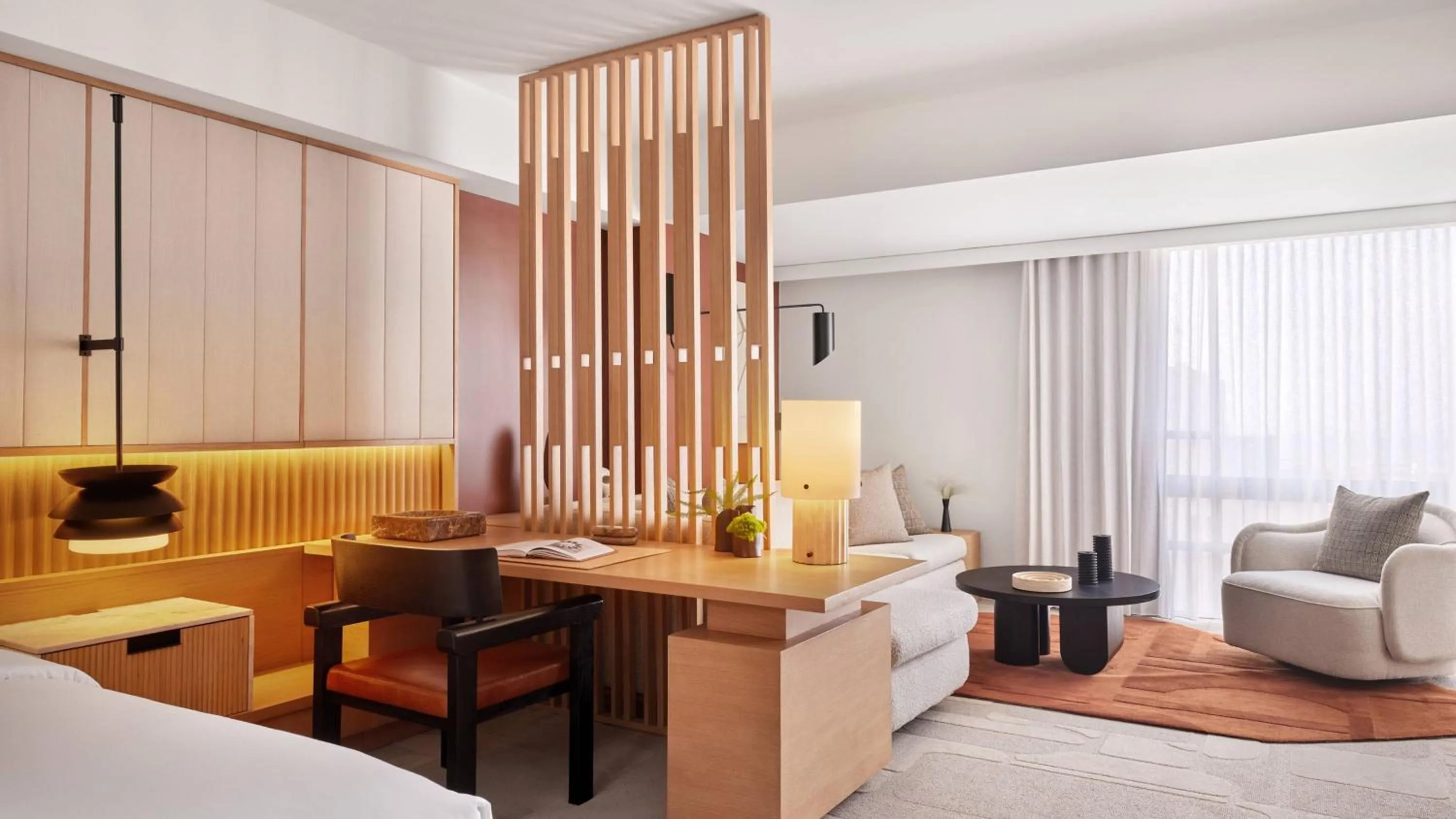 Living room, Bed in Le Meridien San Francisco