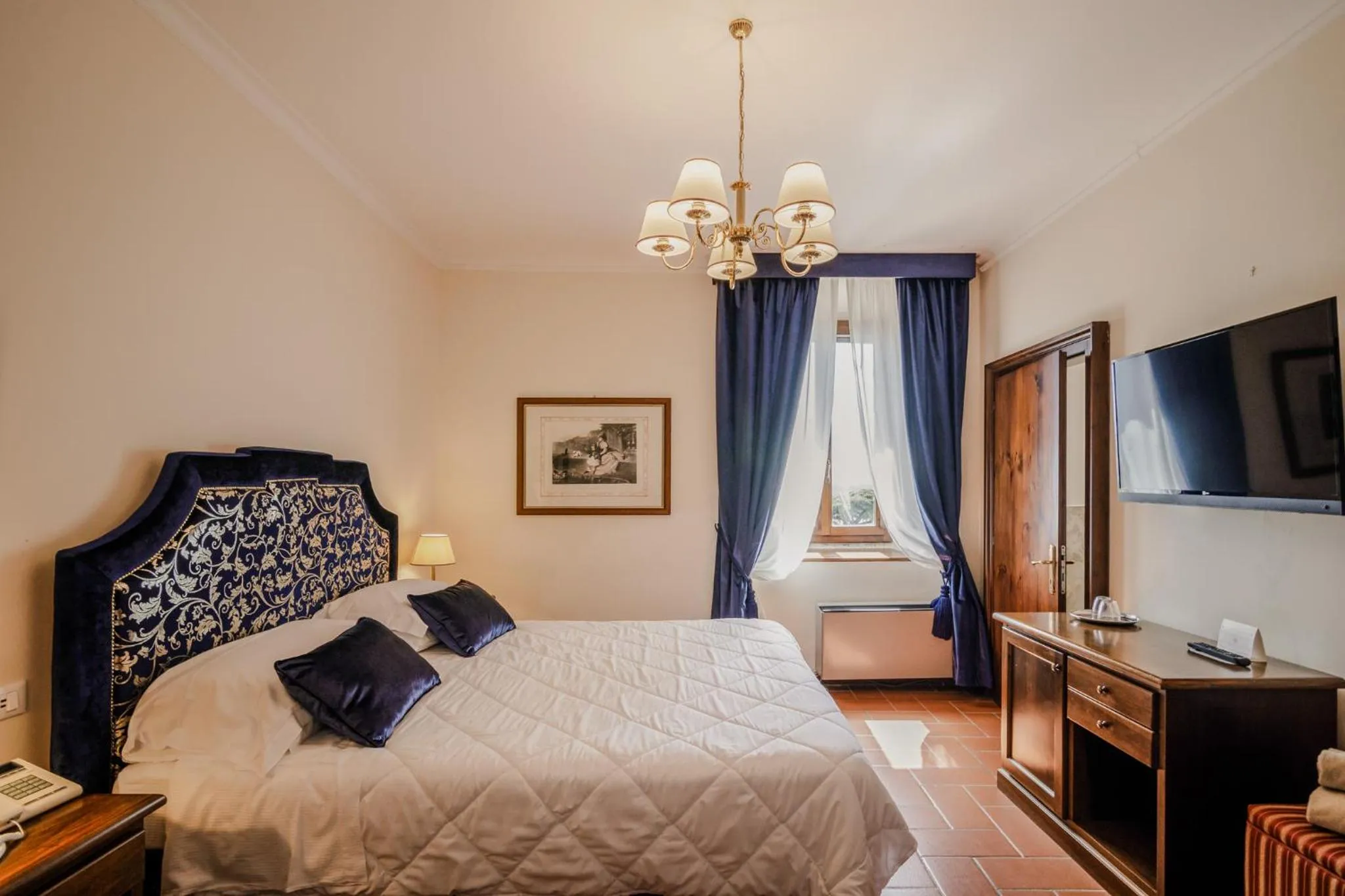 Bed in Villa Lecchi Hotel Wellness