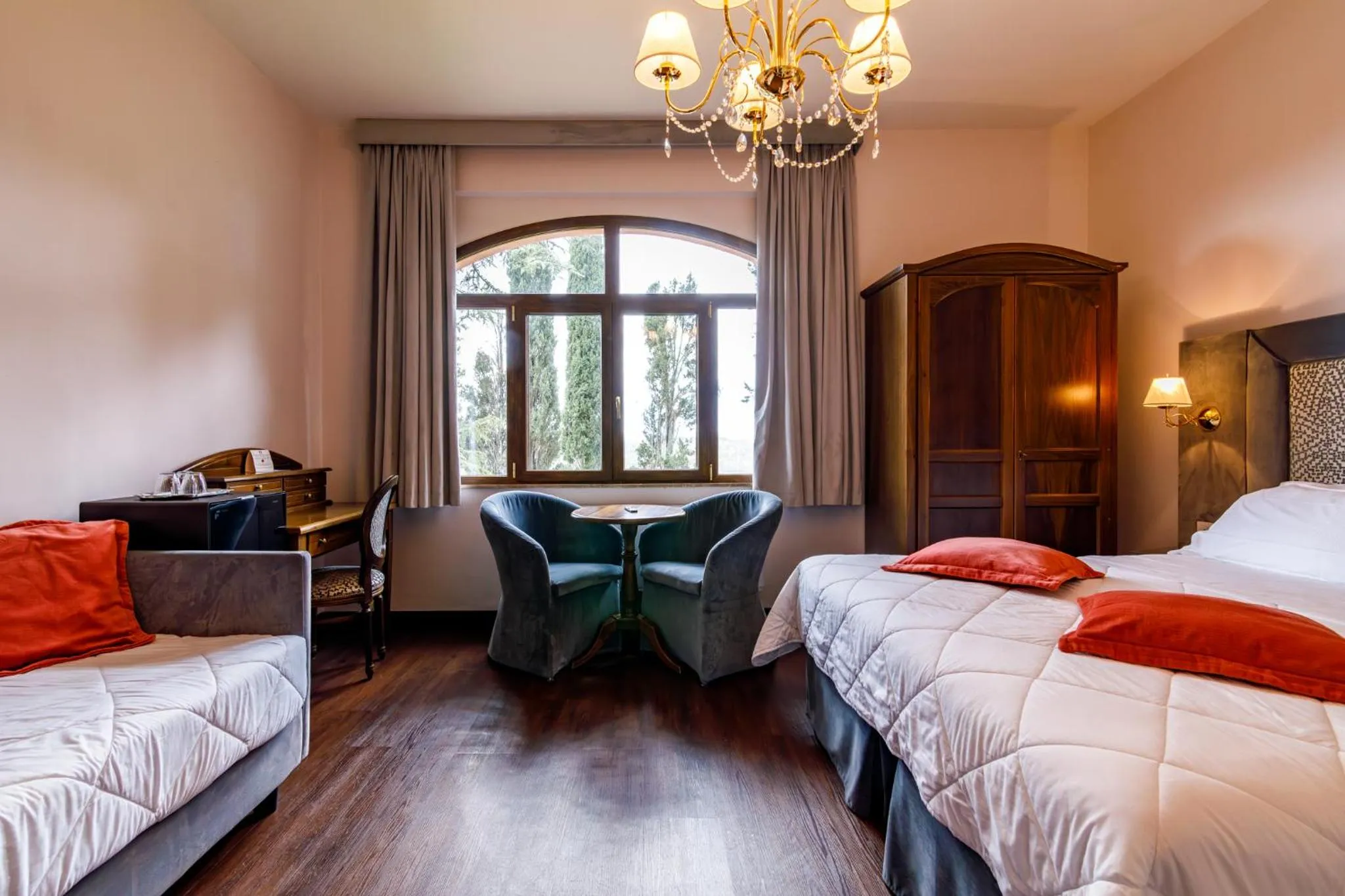 Bed in Villa Lecchi Hotel Wellness