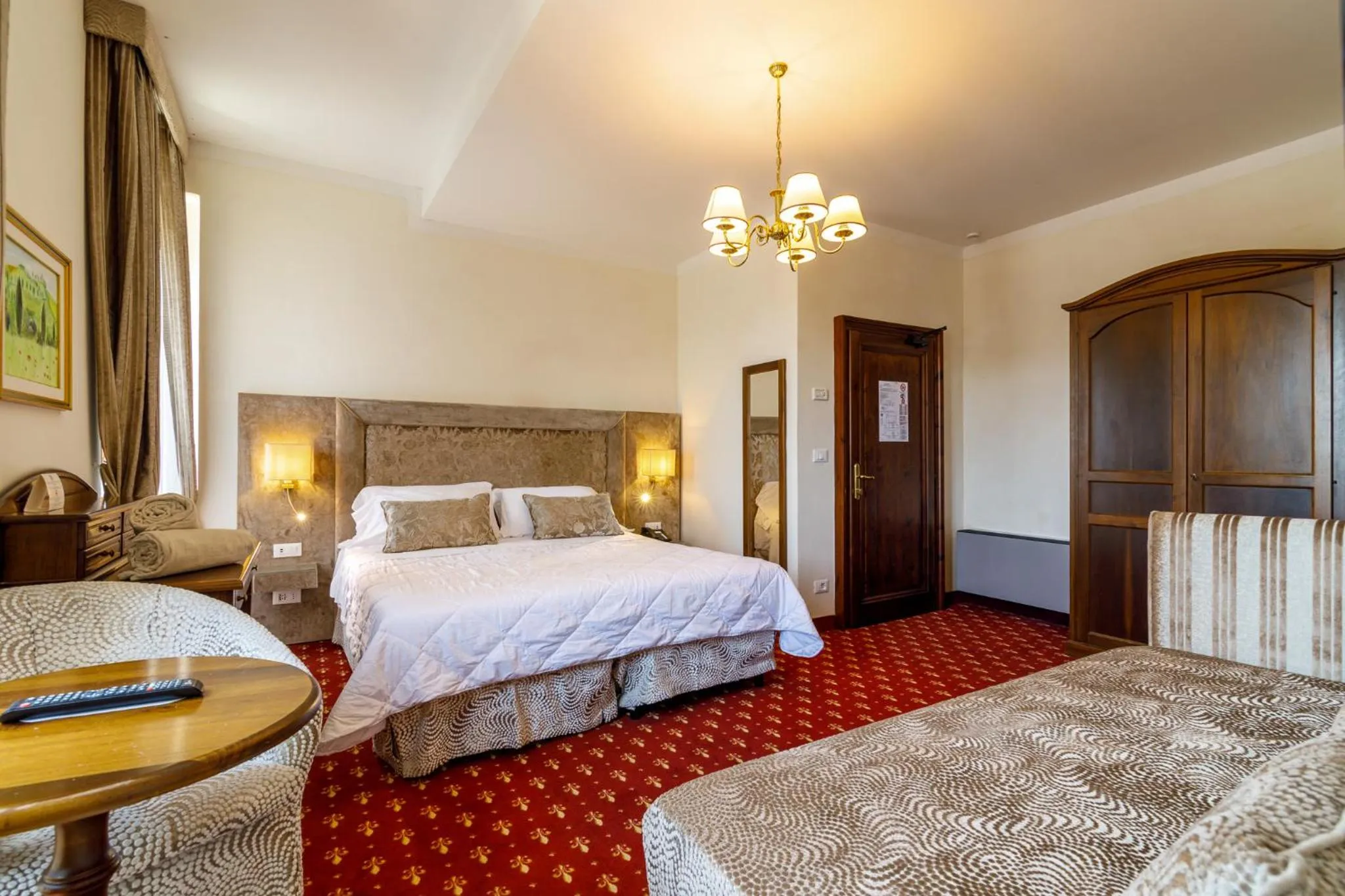 Bed in Villa Lecchi Hotel Wellness