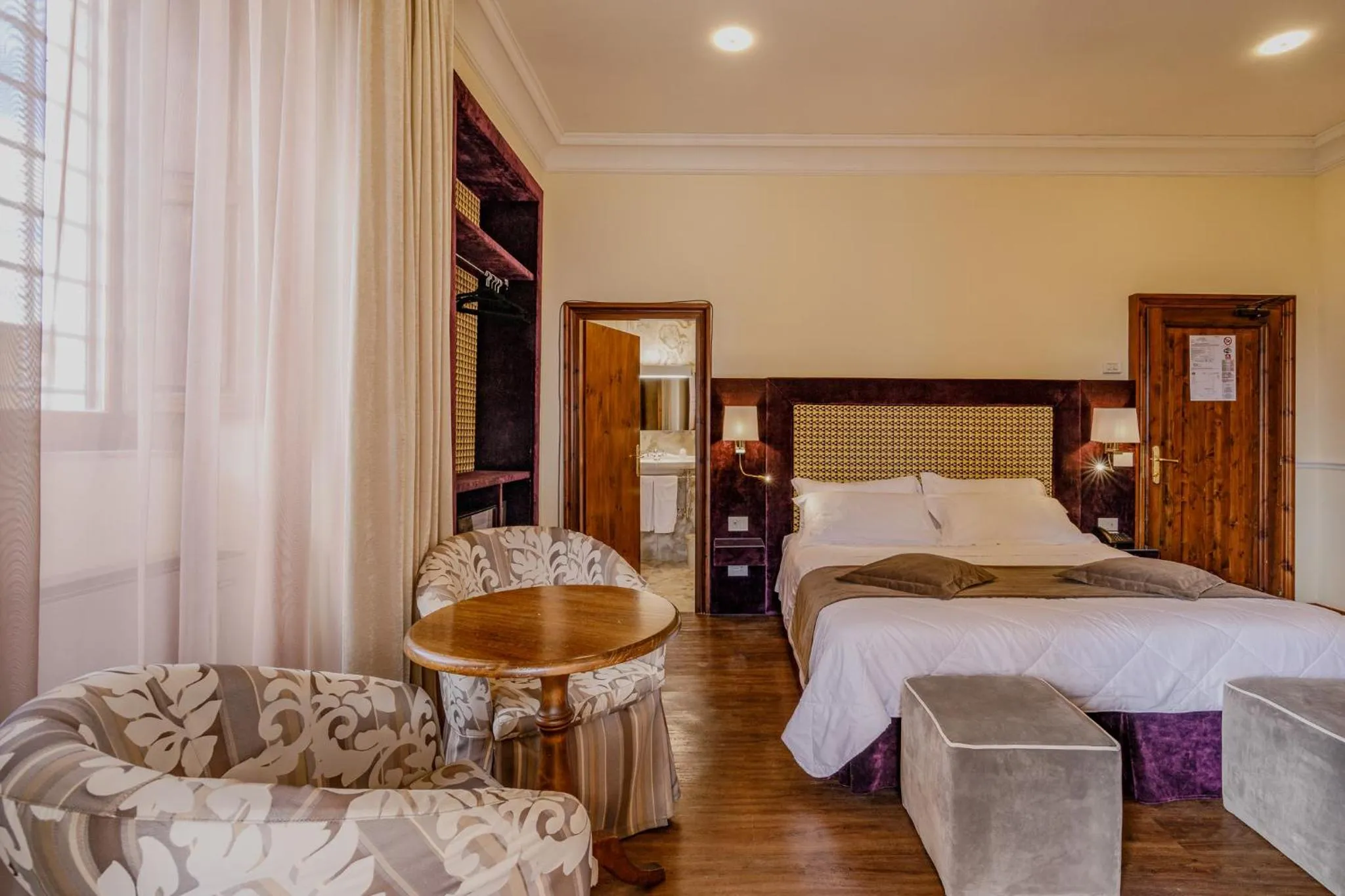 Bed in Villa Lecchi Hotel Wellness