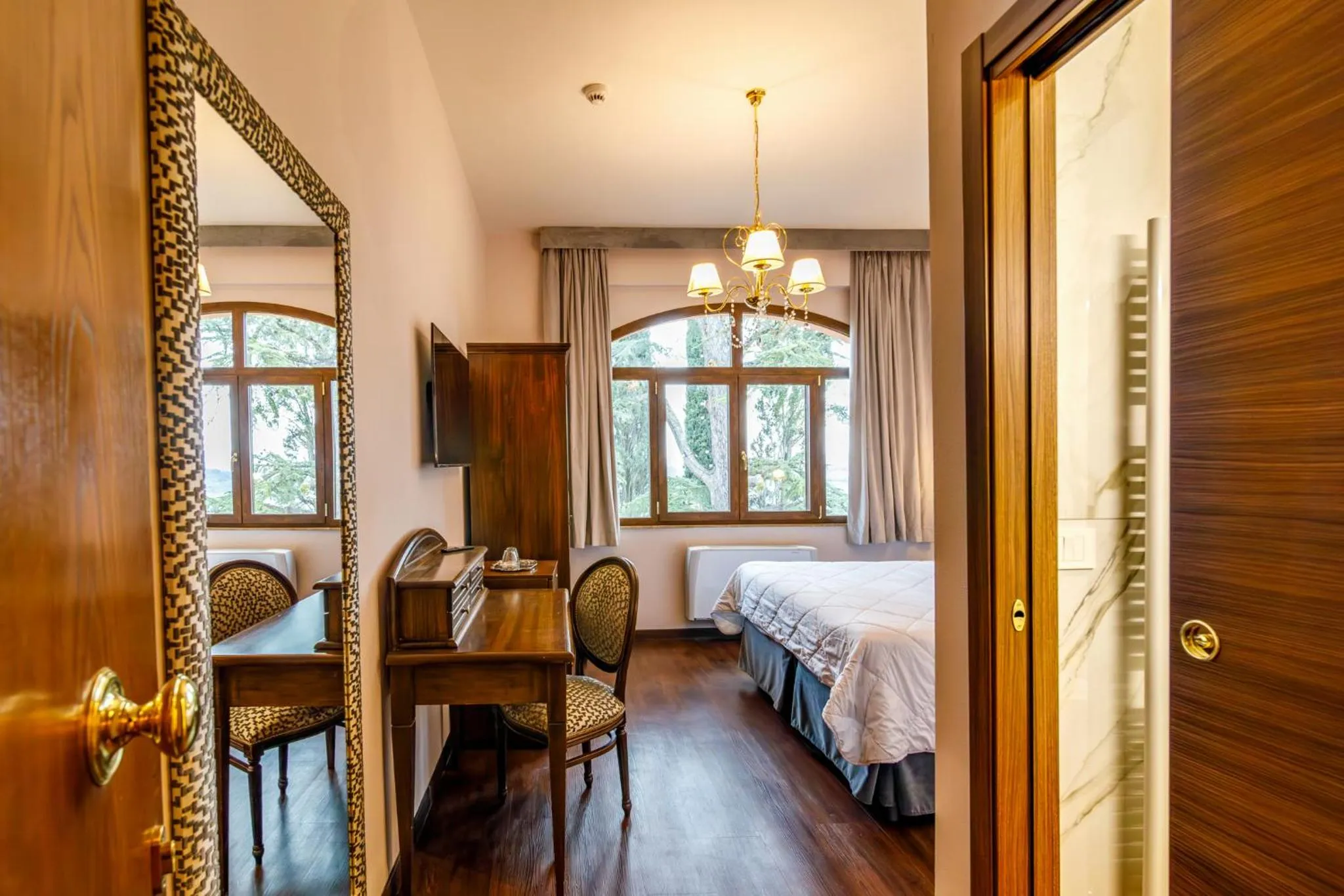 Bed in Villa Lecchi Hotel Wellness