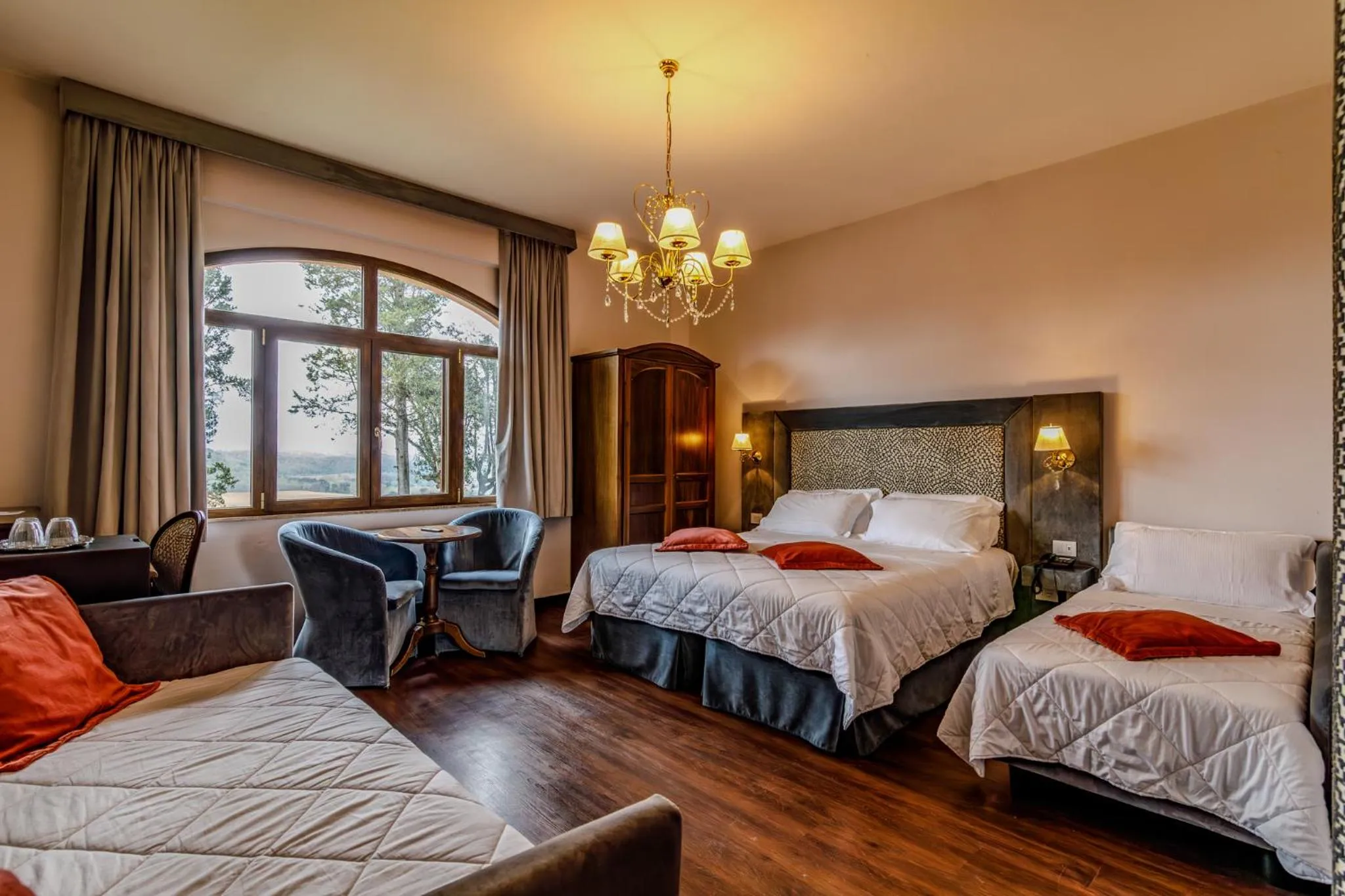 Bed in Villa Lecchi Hotel Wellness