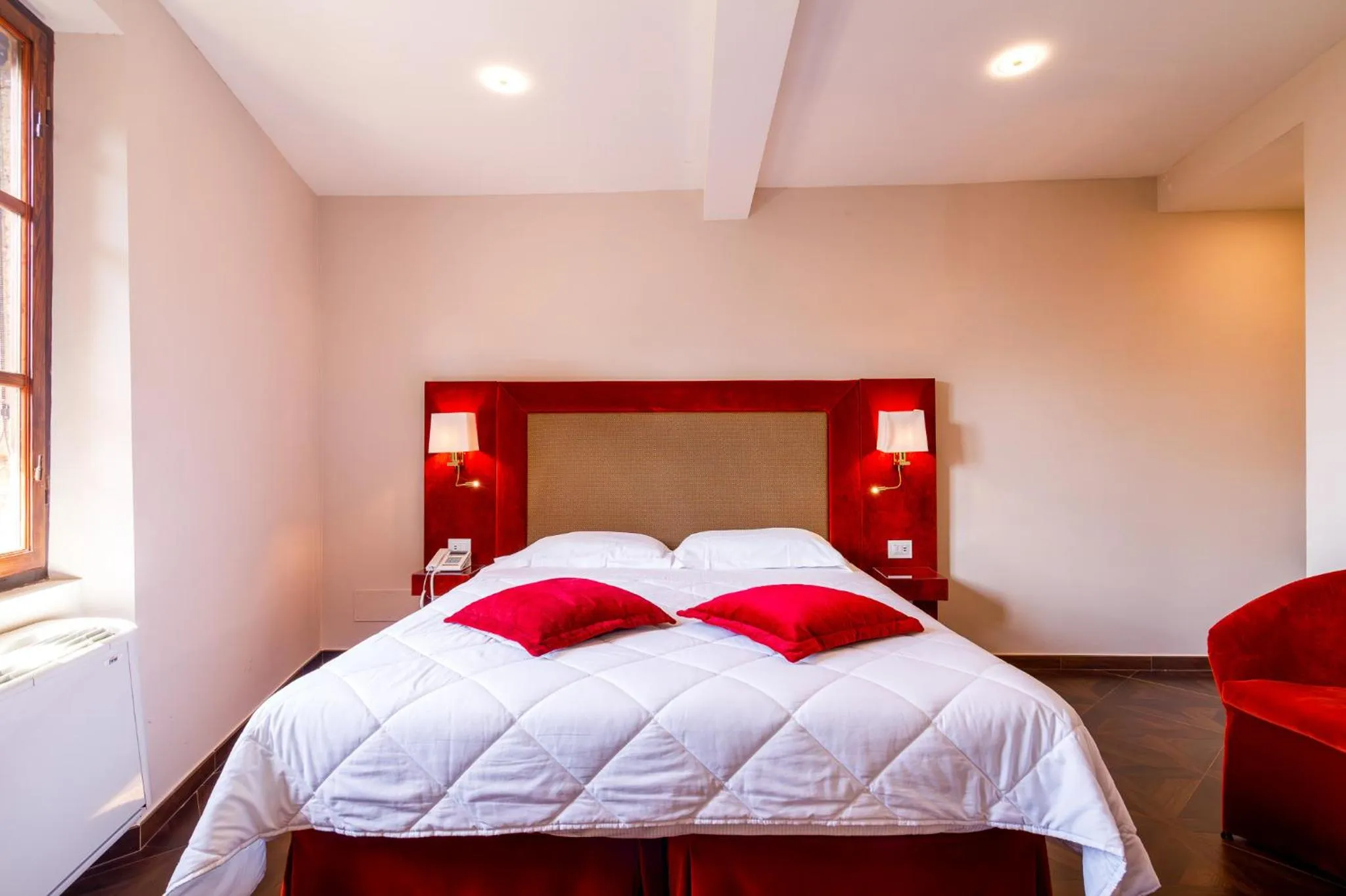 Bed in Villa Lecchi Hotel Wellness