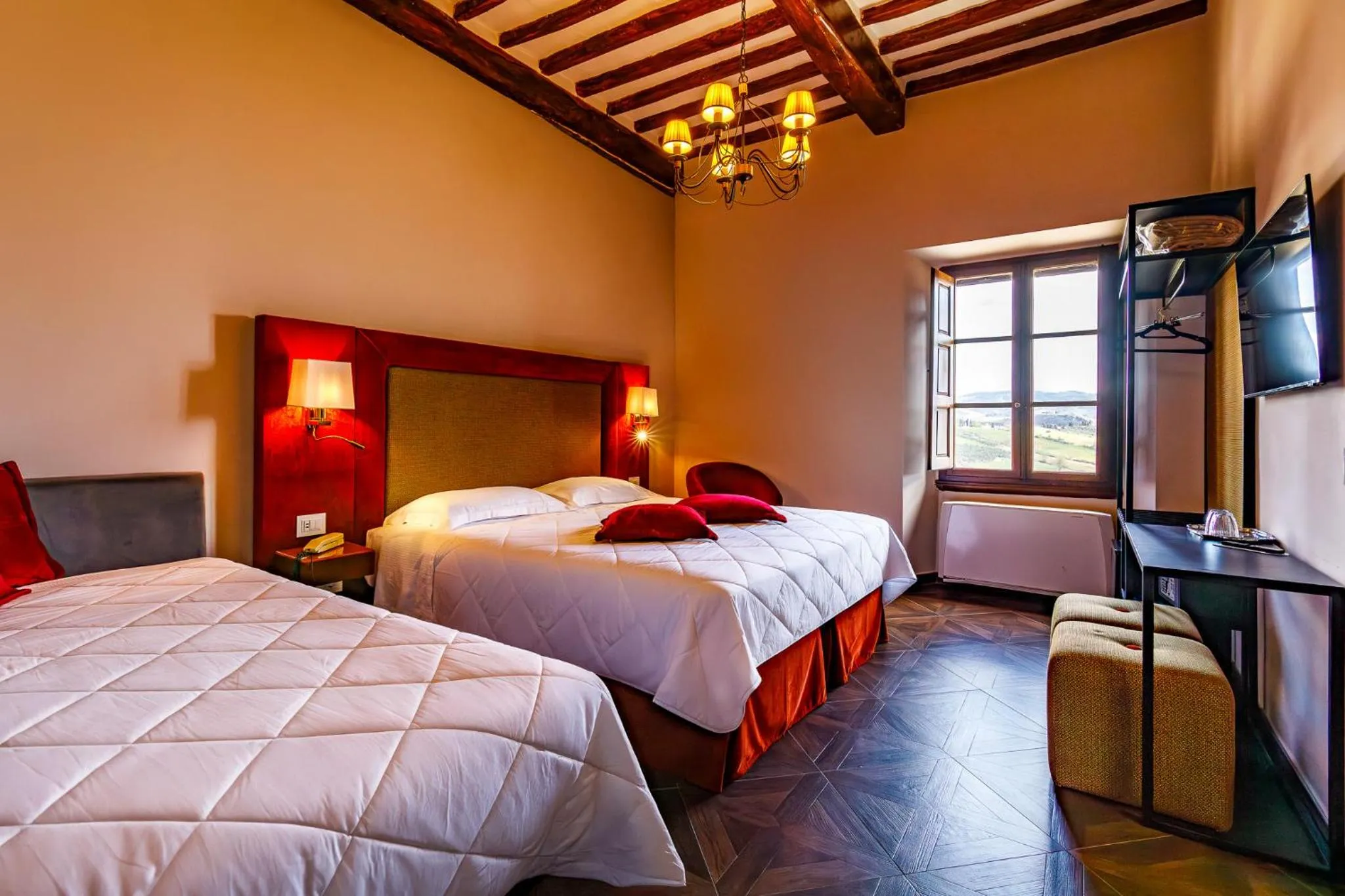 Bed in Villa Lecchi Hotel Wellness