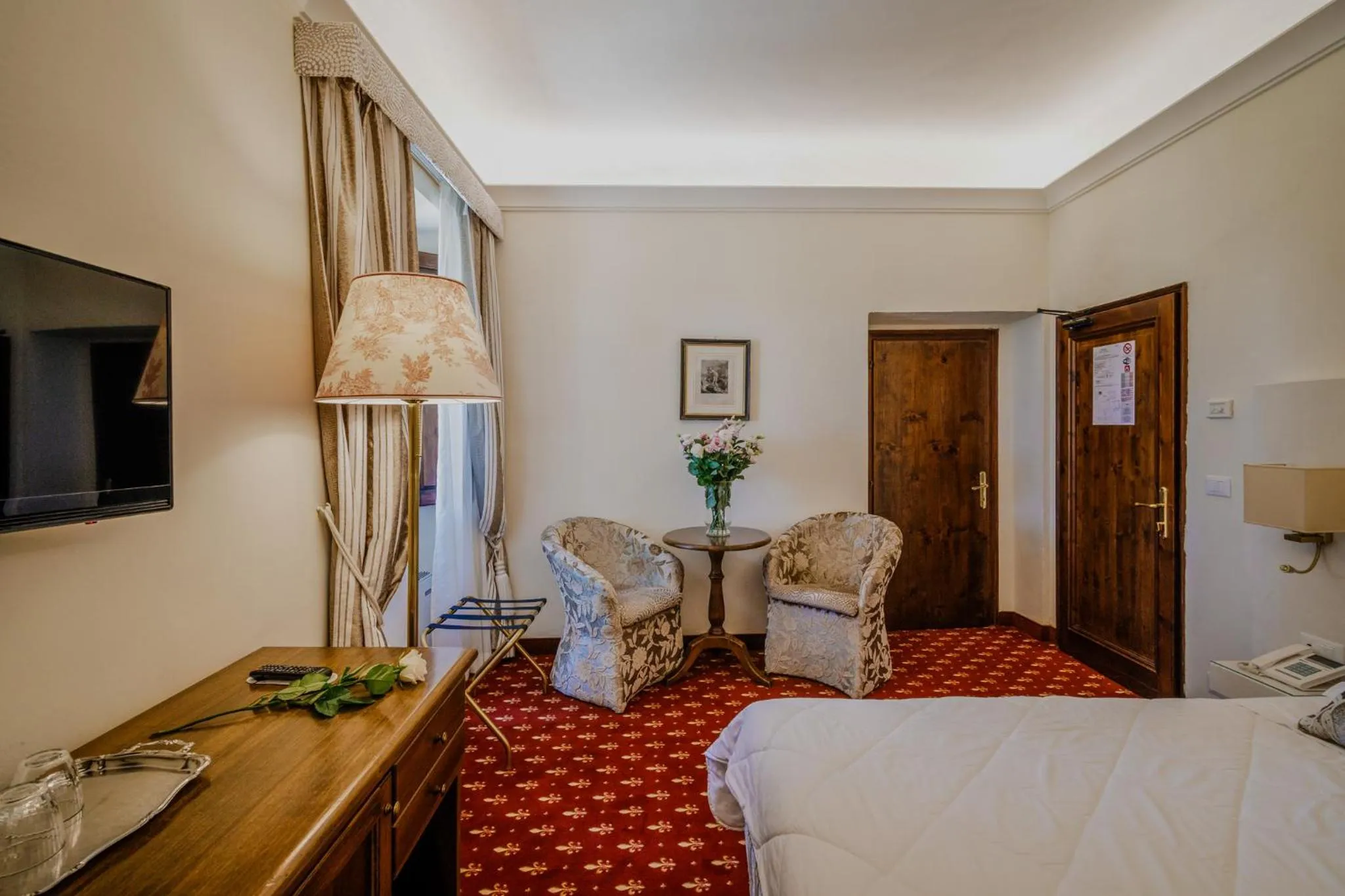 Bed in Villa Lecchi Hotel Wellness