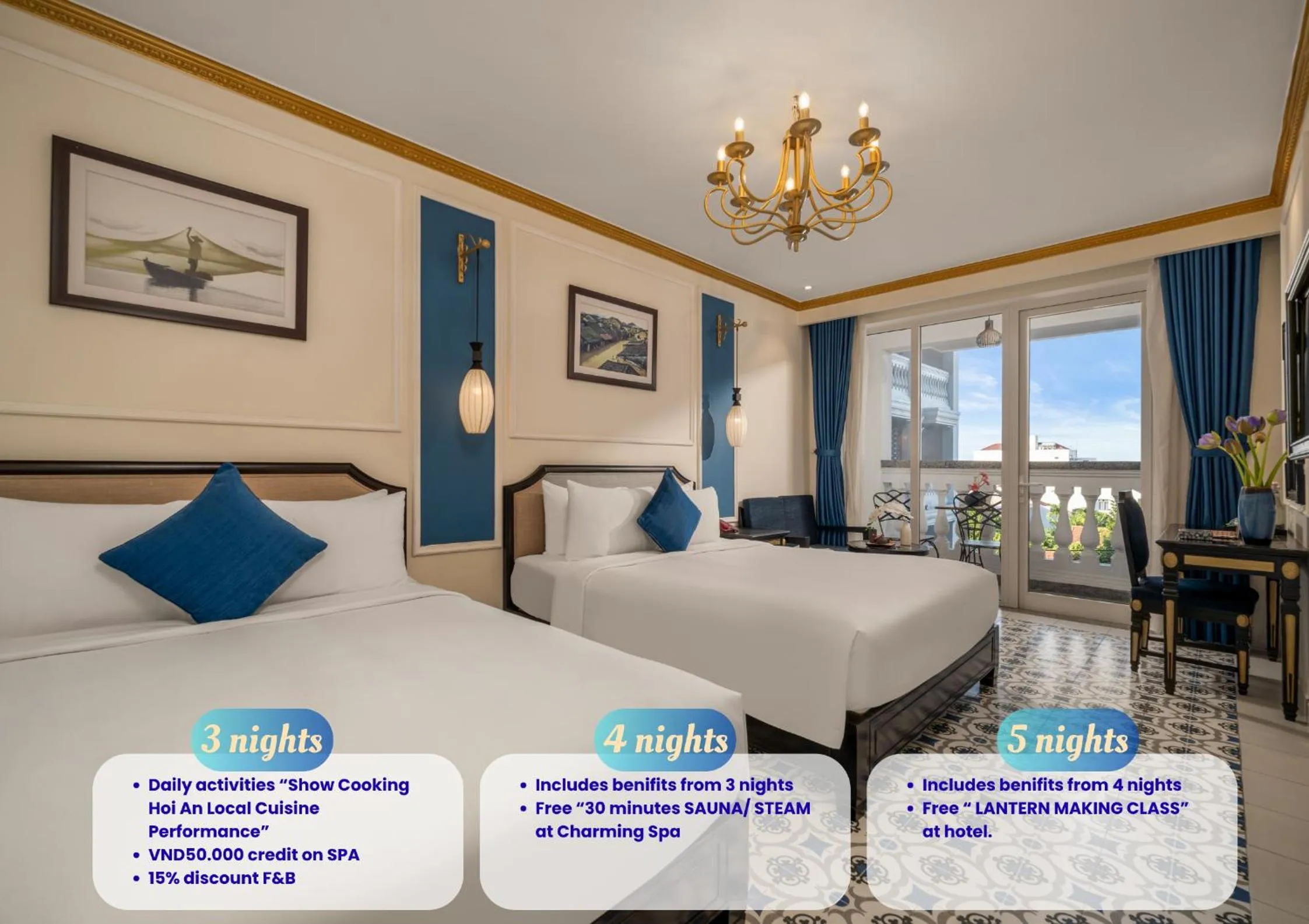 Bedroom, Bed in Hoi An Blue Sky Boutique Hotel & Spa