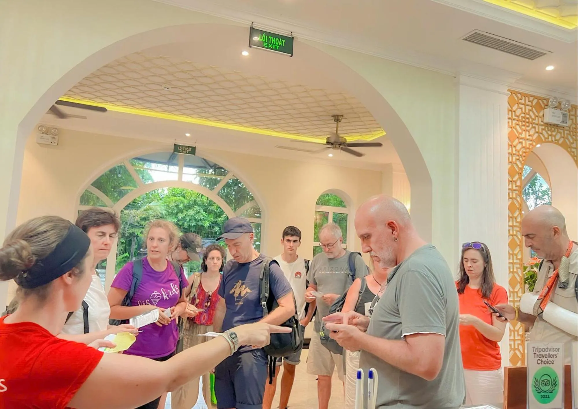 group of guests in Hoi An Blue Sky Boutique Hotel & Spa