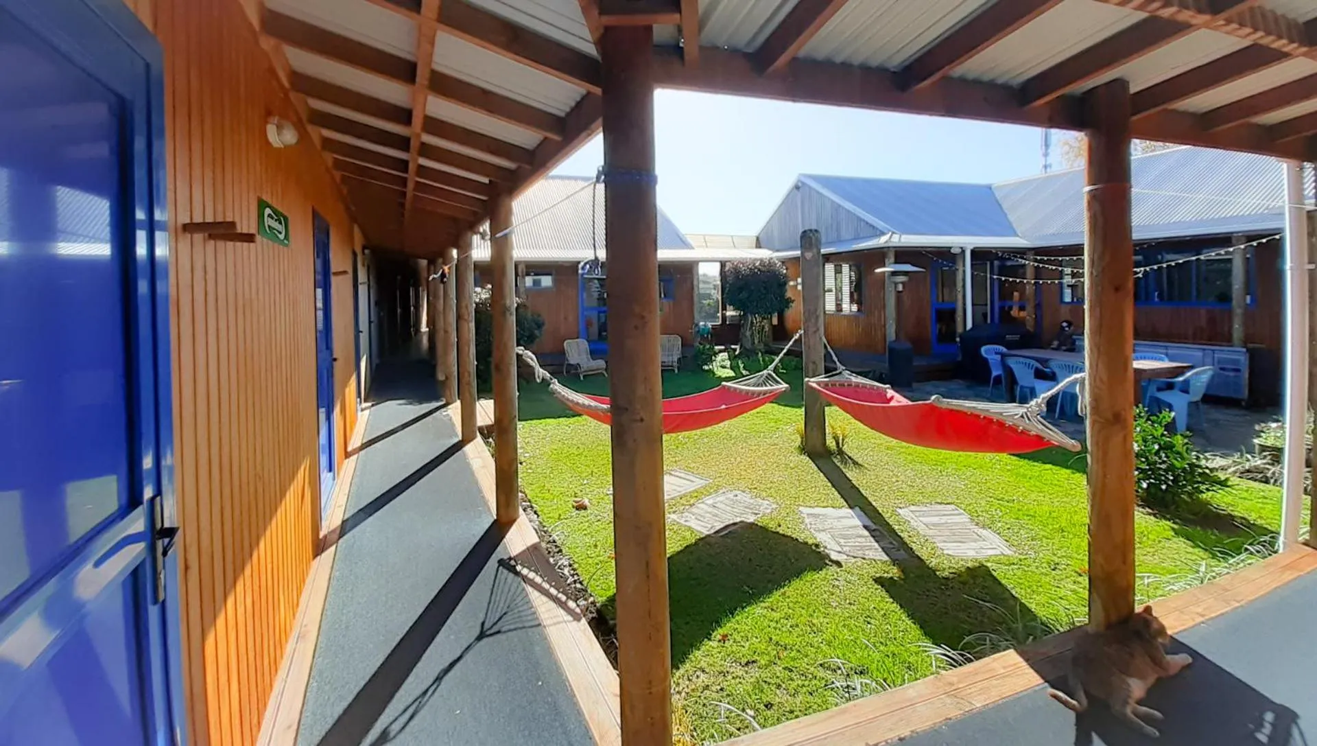 Patio in Tongariro River Retreat