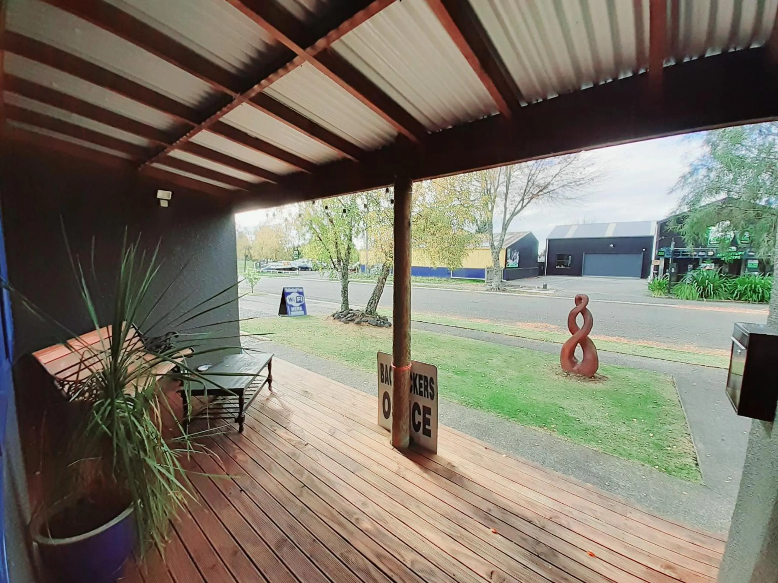 Patio in Tongariro River Retreat