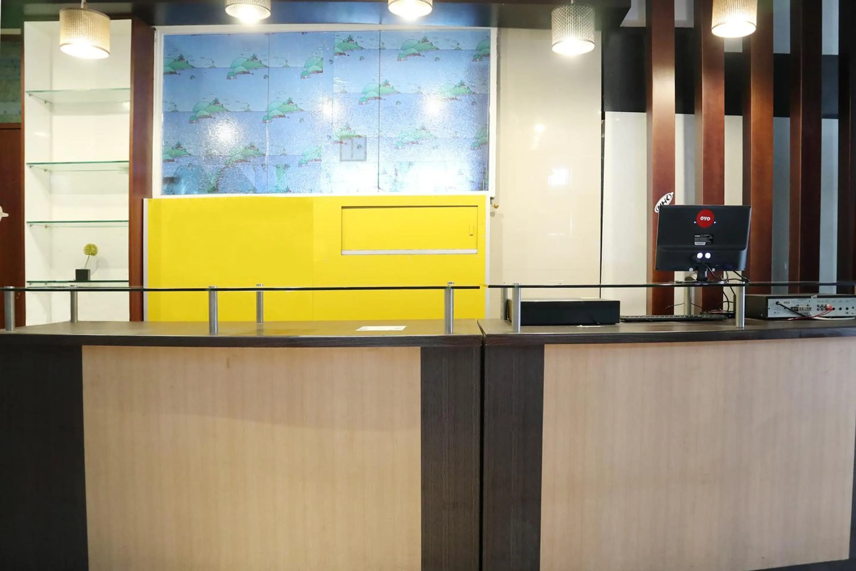 Lobby or reception in Hotel O M Authentic Kost Man