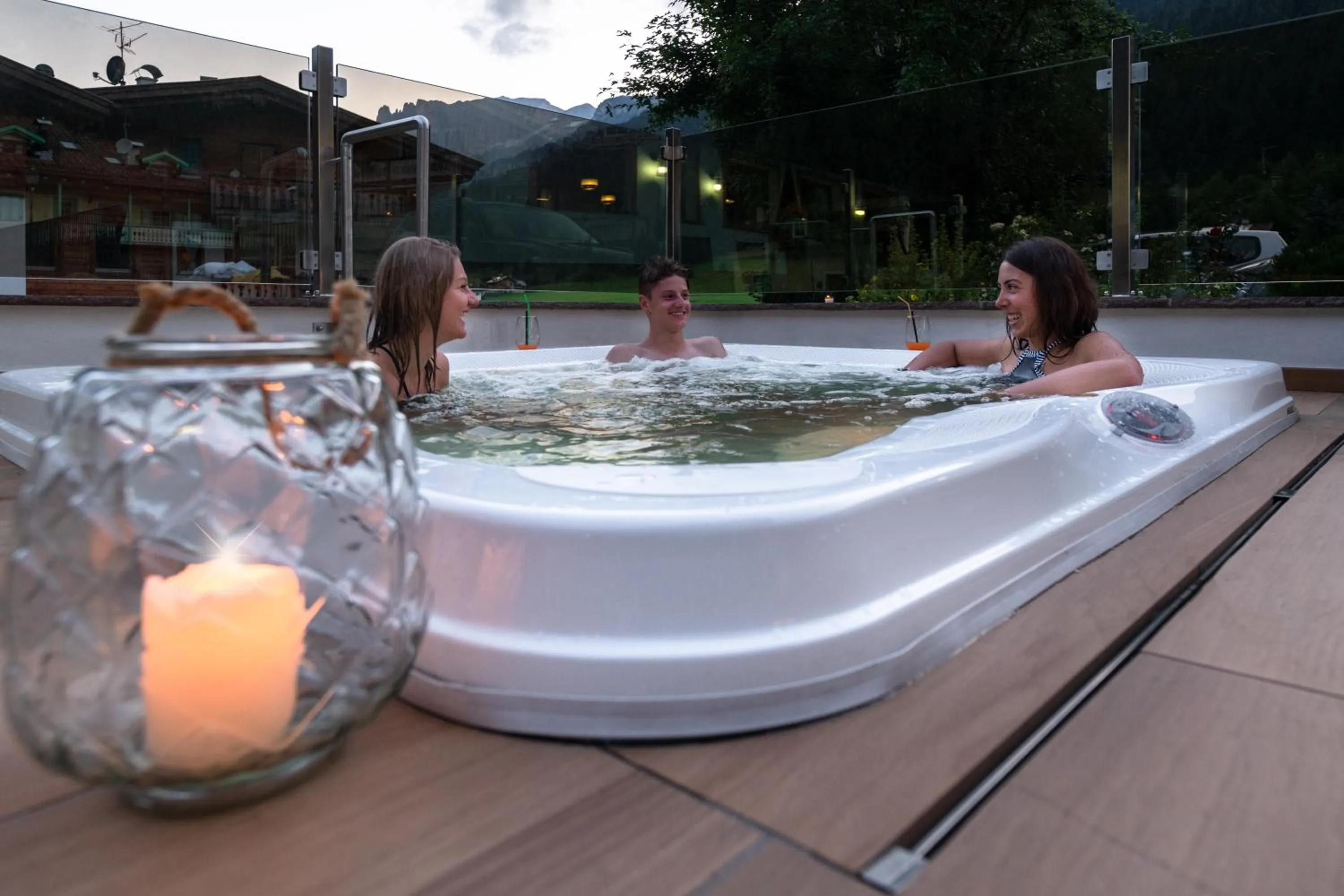 Hot Tub in Albergo Contrin