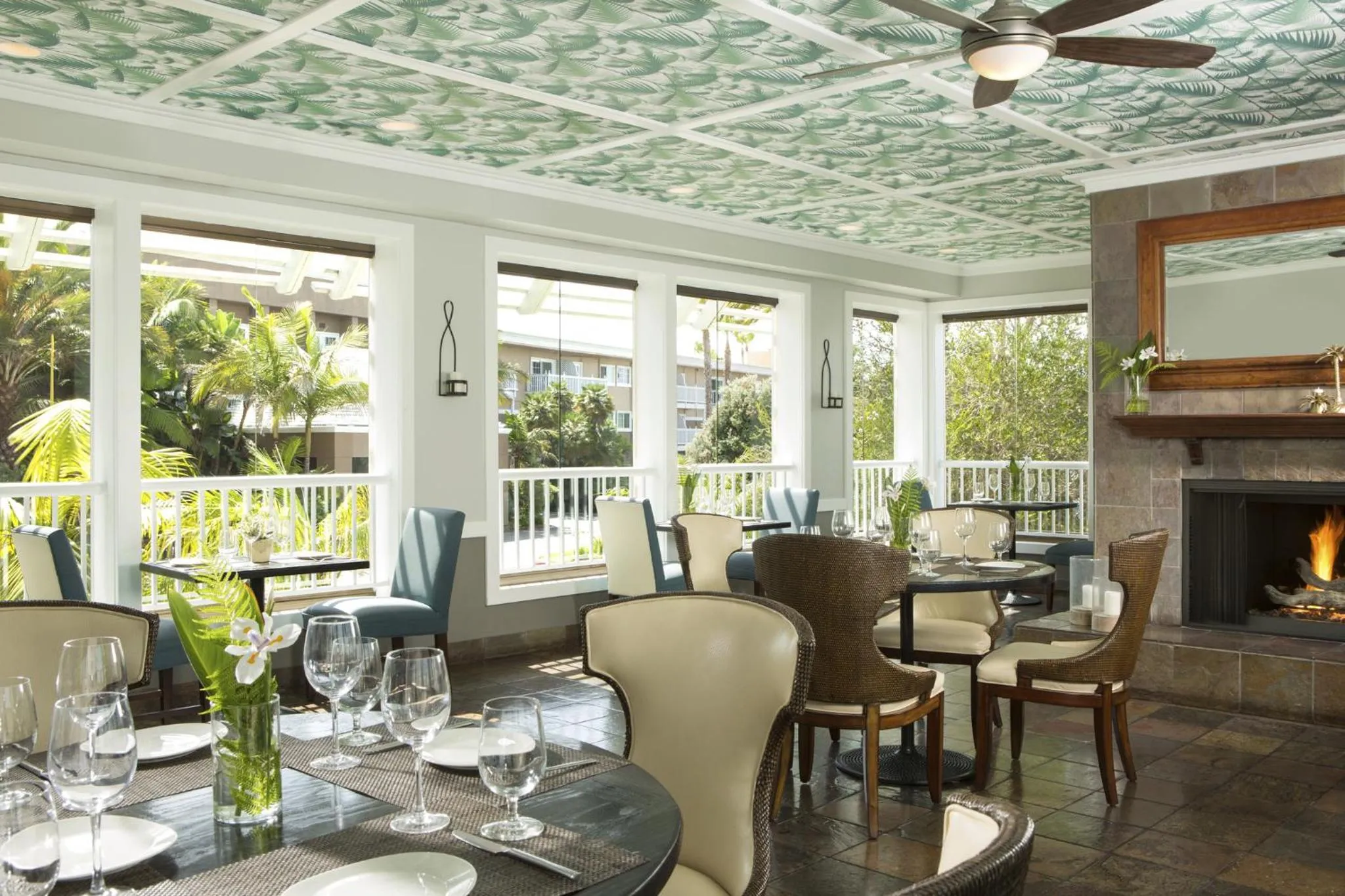 Restaurant/places to eat in The Portofino Hotel & Marina, a Noble House Hotel