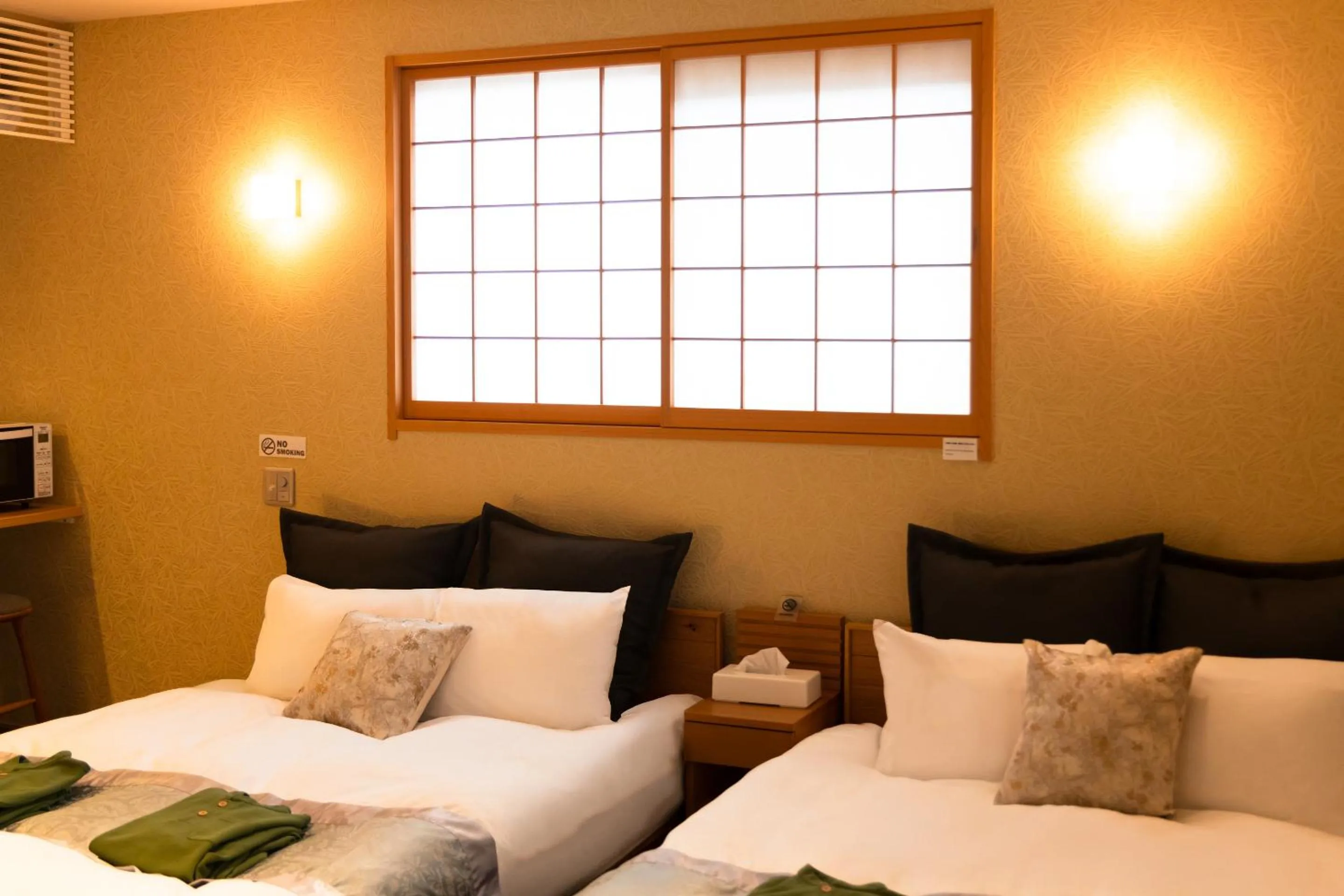 Bed in Hotel Naranohamori