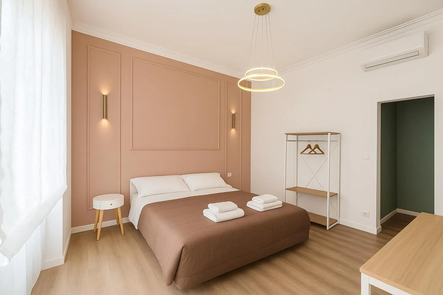 Bed in B&B Aurelia Garden Rooms