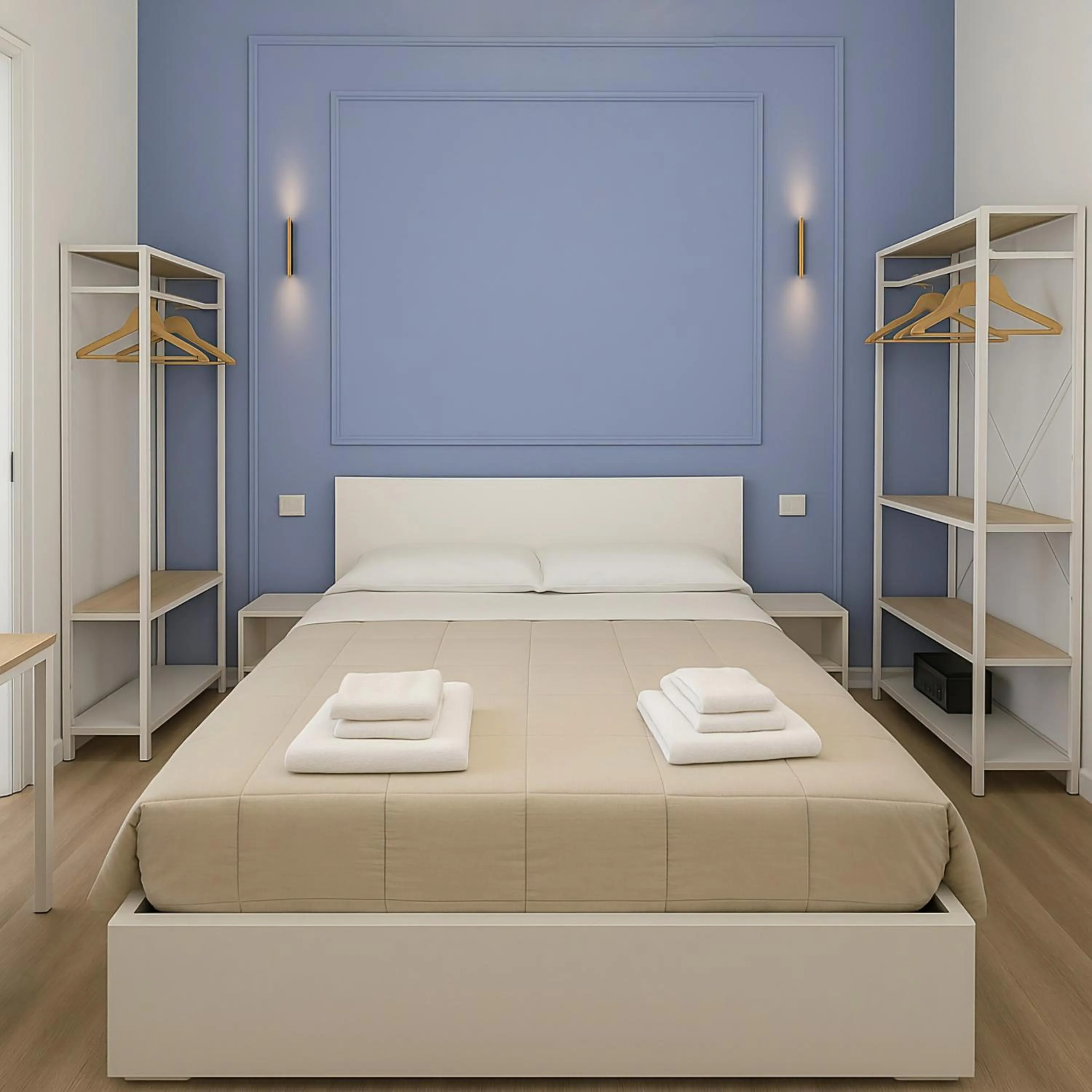 Bed in B&B Aurelia Garden Rooms