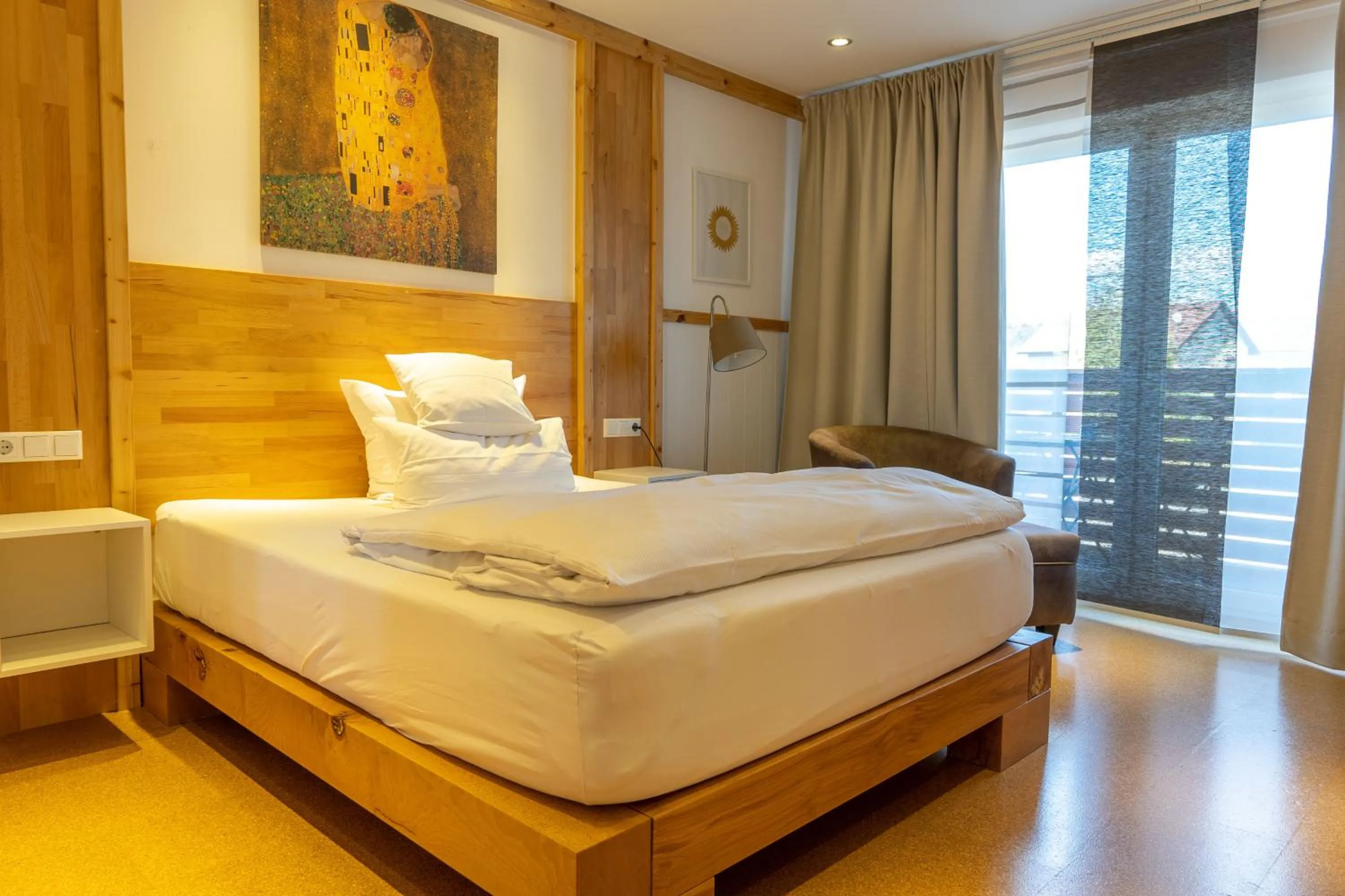 Bedroom, Bed in Apartmenthaus Erlenbach