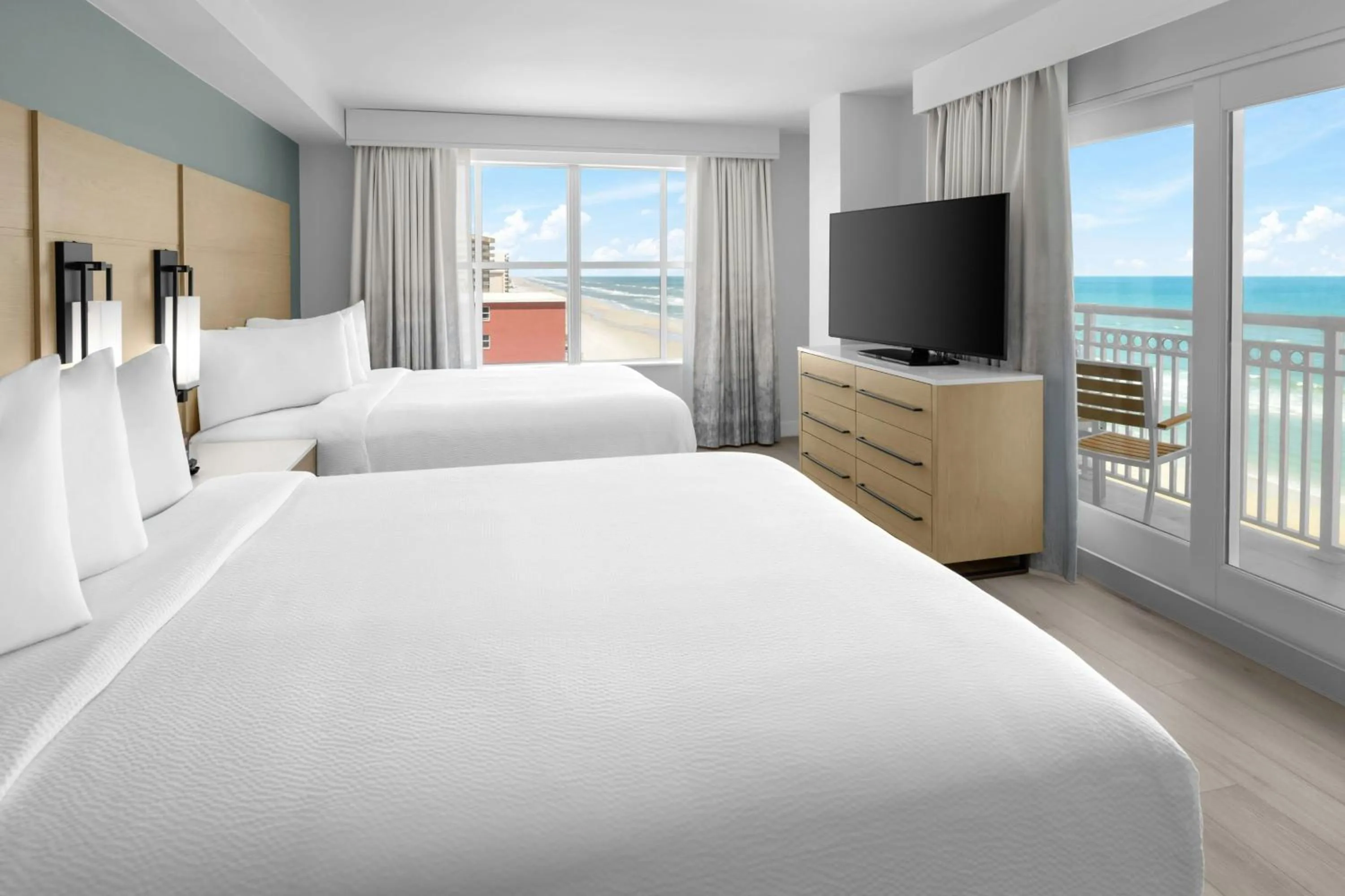 Photo of the whole room, Bed in Residence Inn by Marriott Daytona Beach Oceanfront