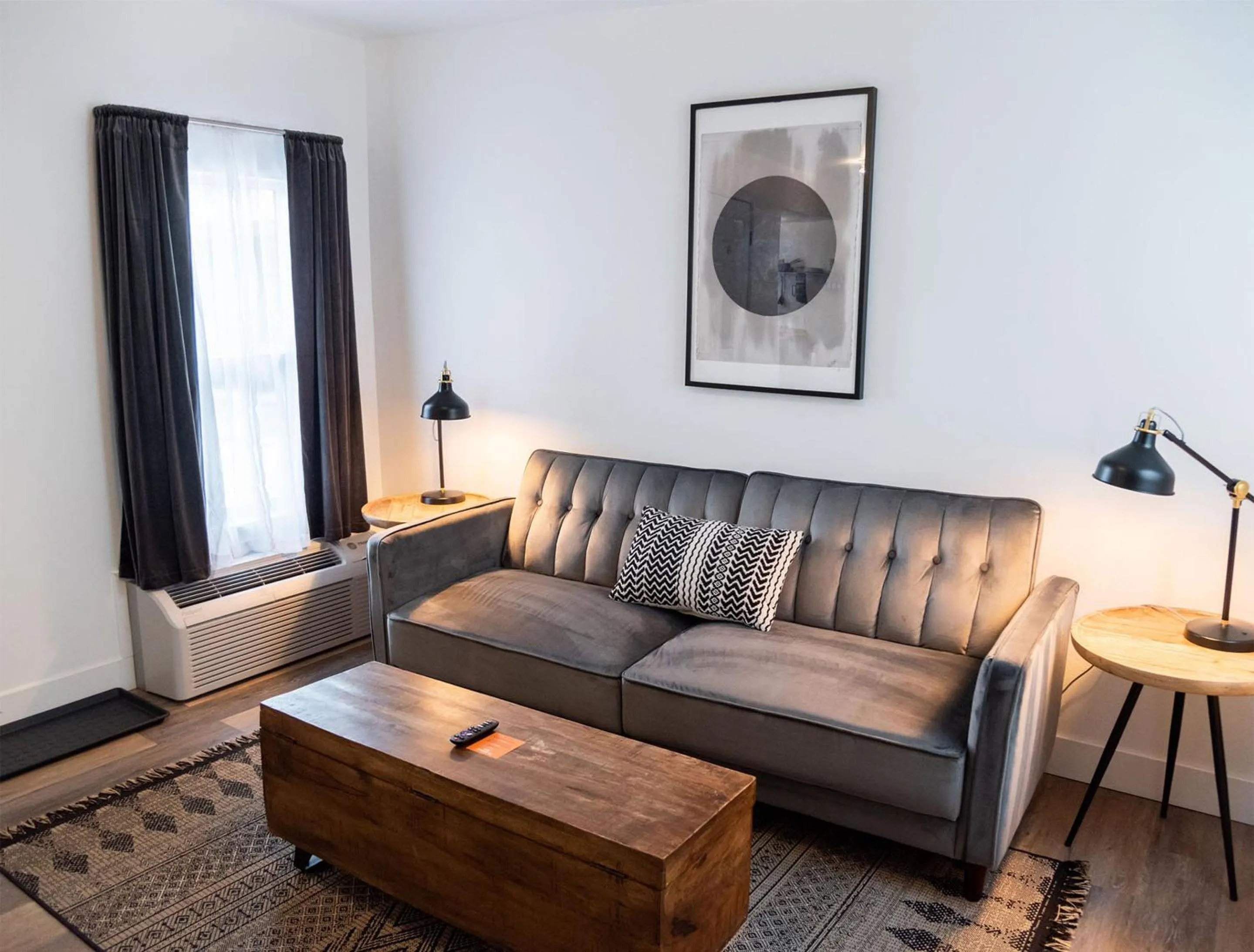 Seating area in The Nightingale Motel