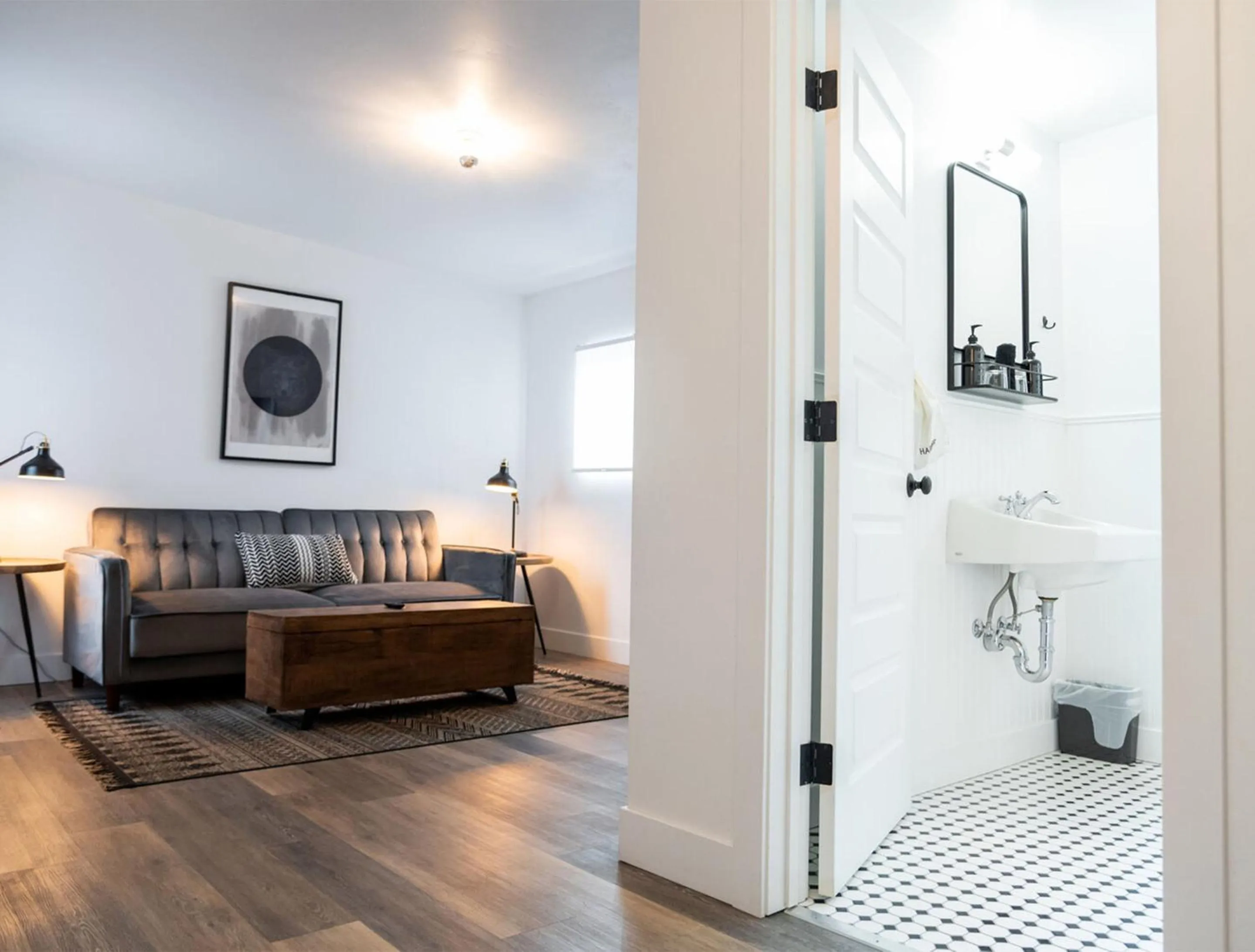 Bathroom in The Nightingale Motel