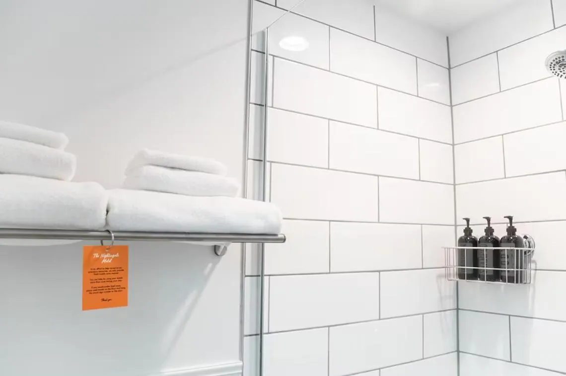 Bathroom in The Nightingale Motel