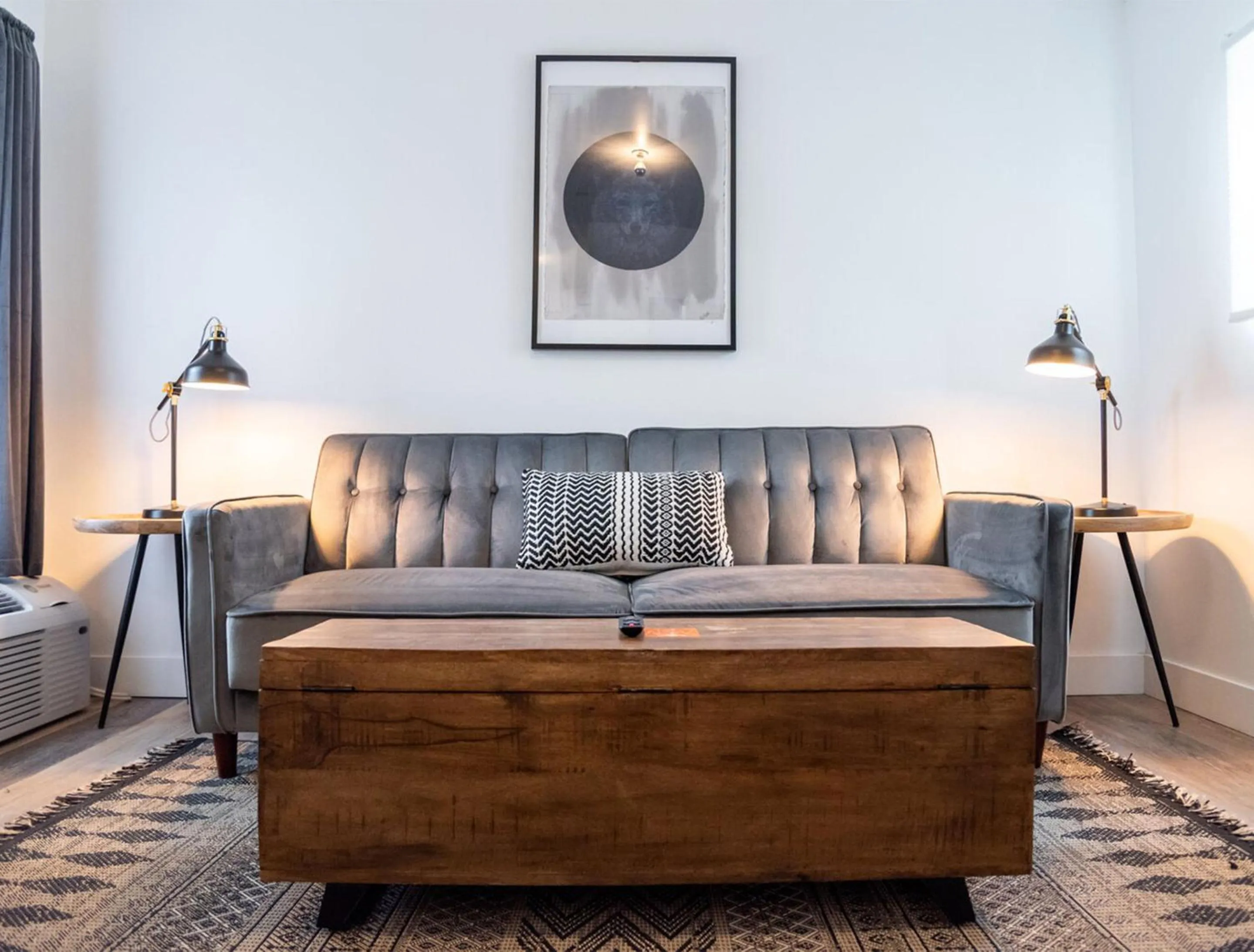 Seating area in The Nightingale Motel