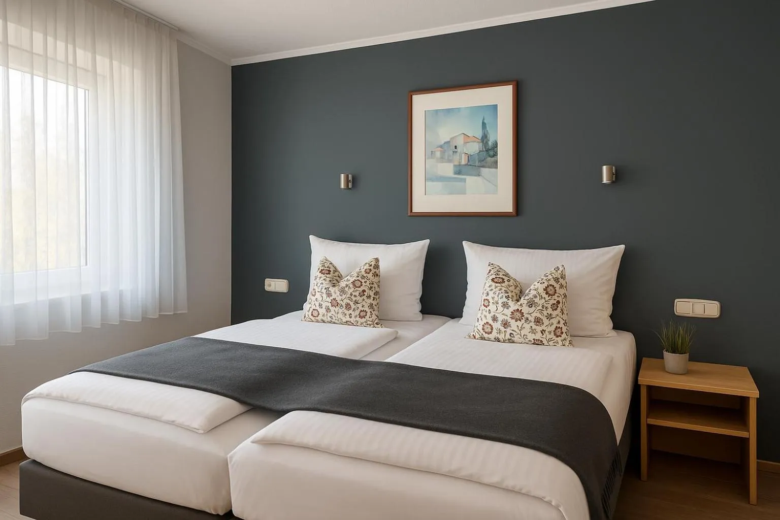 Photo of the whole room, Bed in Hotel Schultheiss Hameln