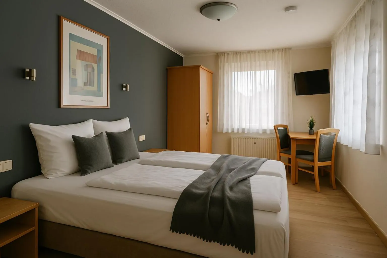 Photo of the whole room, Bed in Hotel Schultheiss Hameln