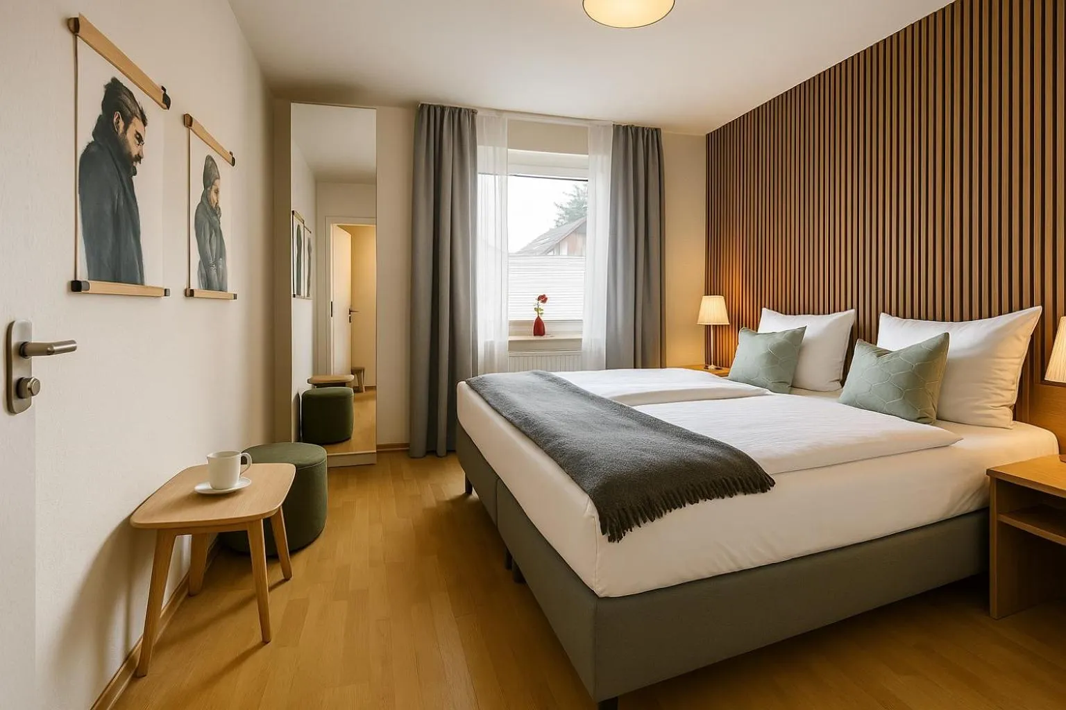 Bedroom, Bed in Hotel Schultheiss Hameln