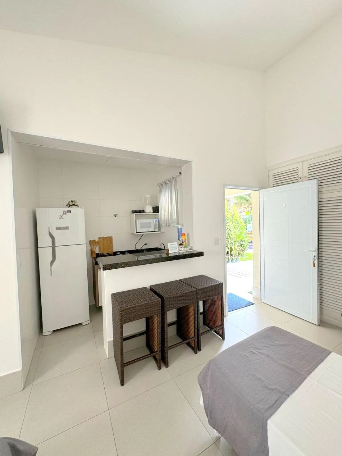 Bed in Pousada Village Cozumel