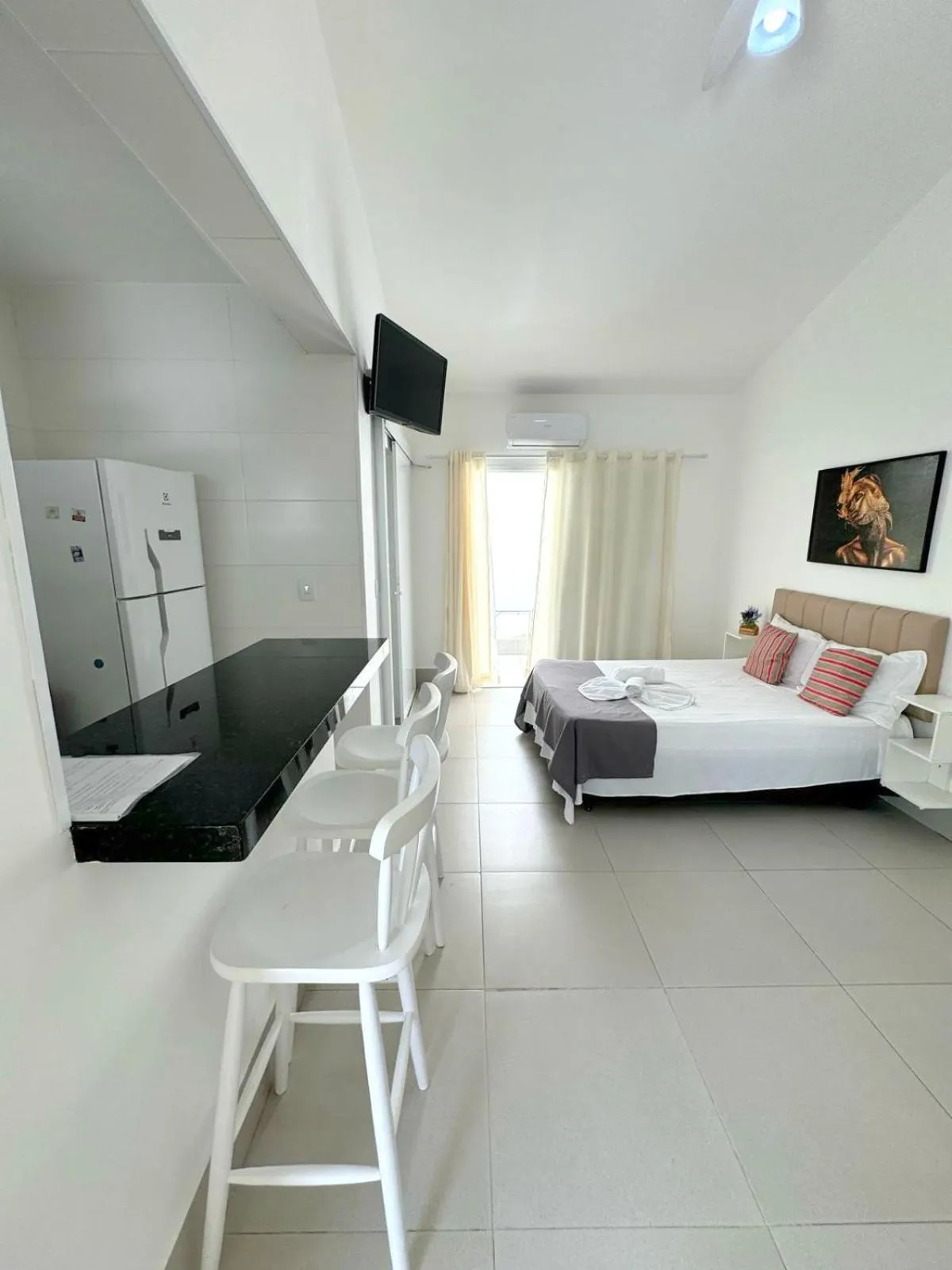 Bed in Pousada Village Cozumel