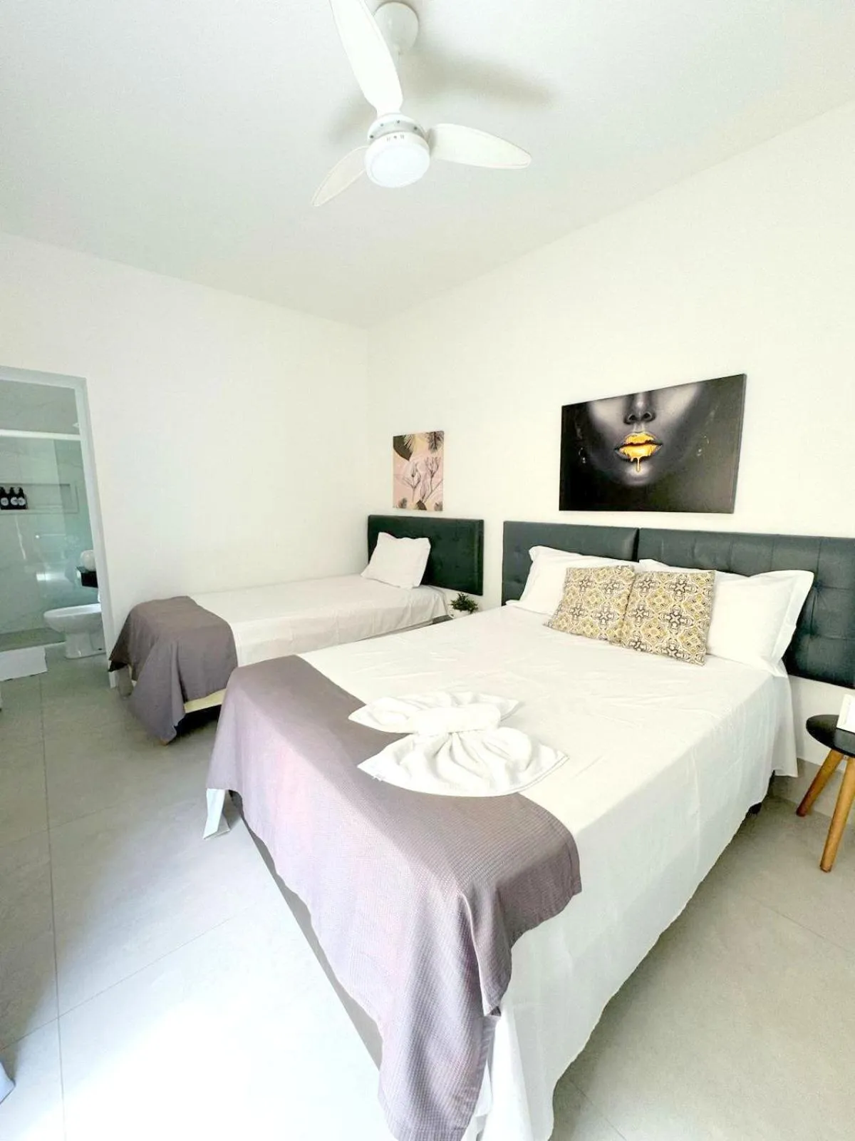 Bed in Pousada Village Cozumel