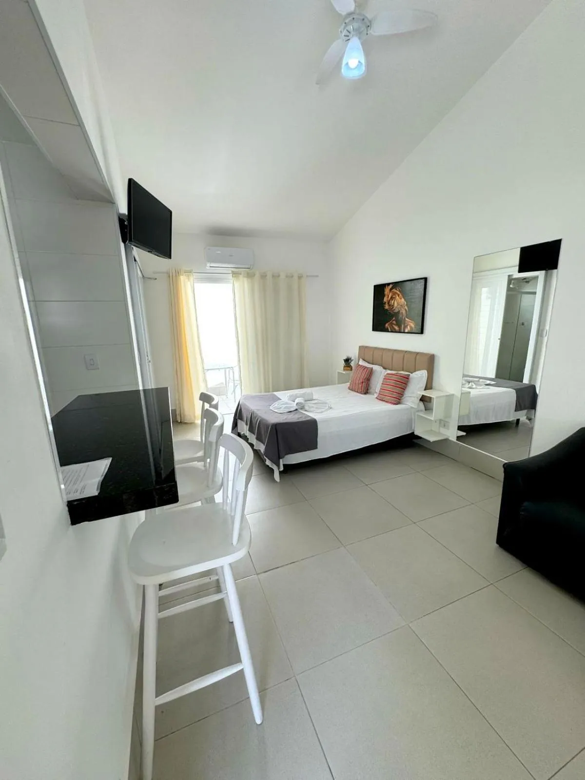 Bed in Pousada Village Cozumel