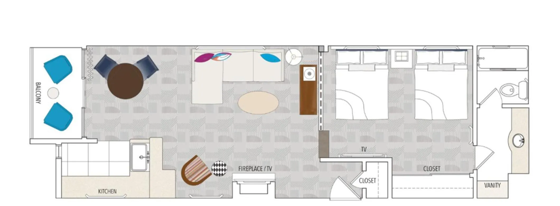 Photo of the whole room in Le Parc at Melrose