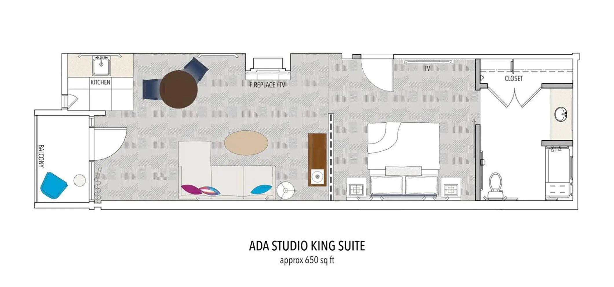 Photo of the whole room in Le Parc at Melrose