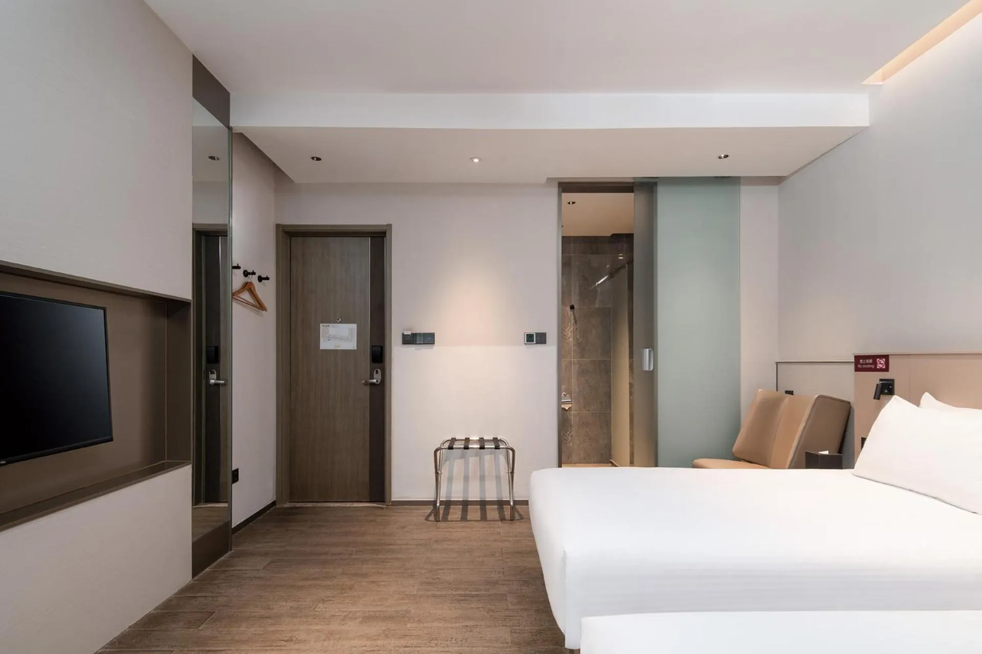 Bed in Meichen Hotel 2nd Floor Terminal Building Beijing Daxing International Airport